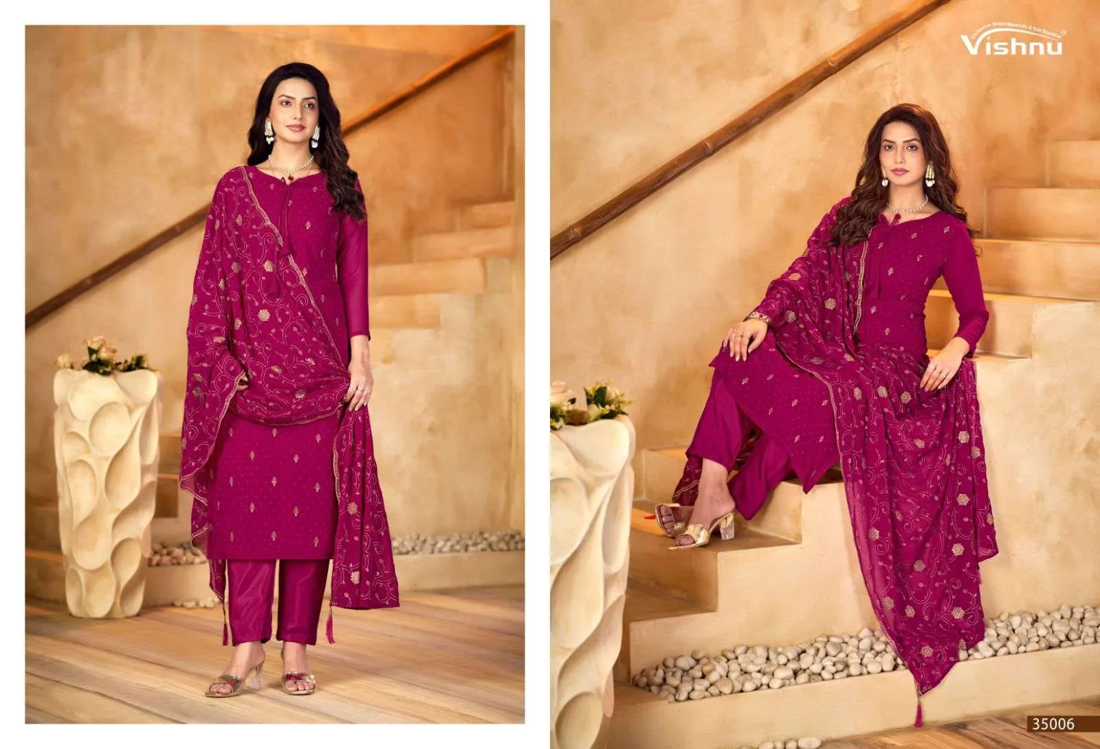 Vishnu Impex Shabnam Semi Stitched Suits
