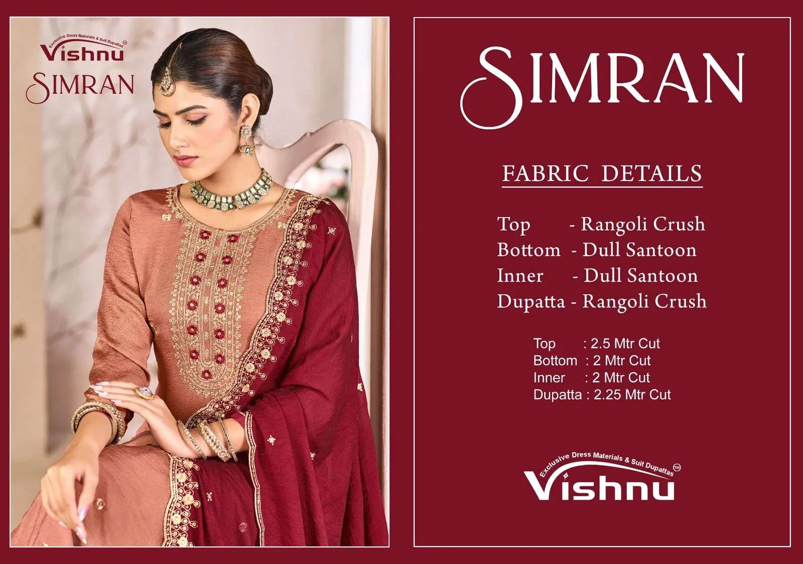 Vishnu Impex Simran Semi Stitched Suits