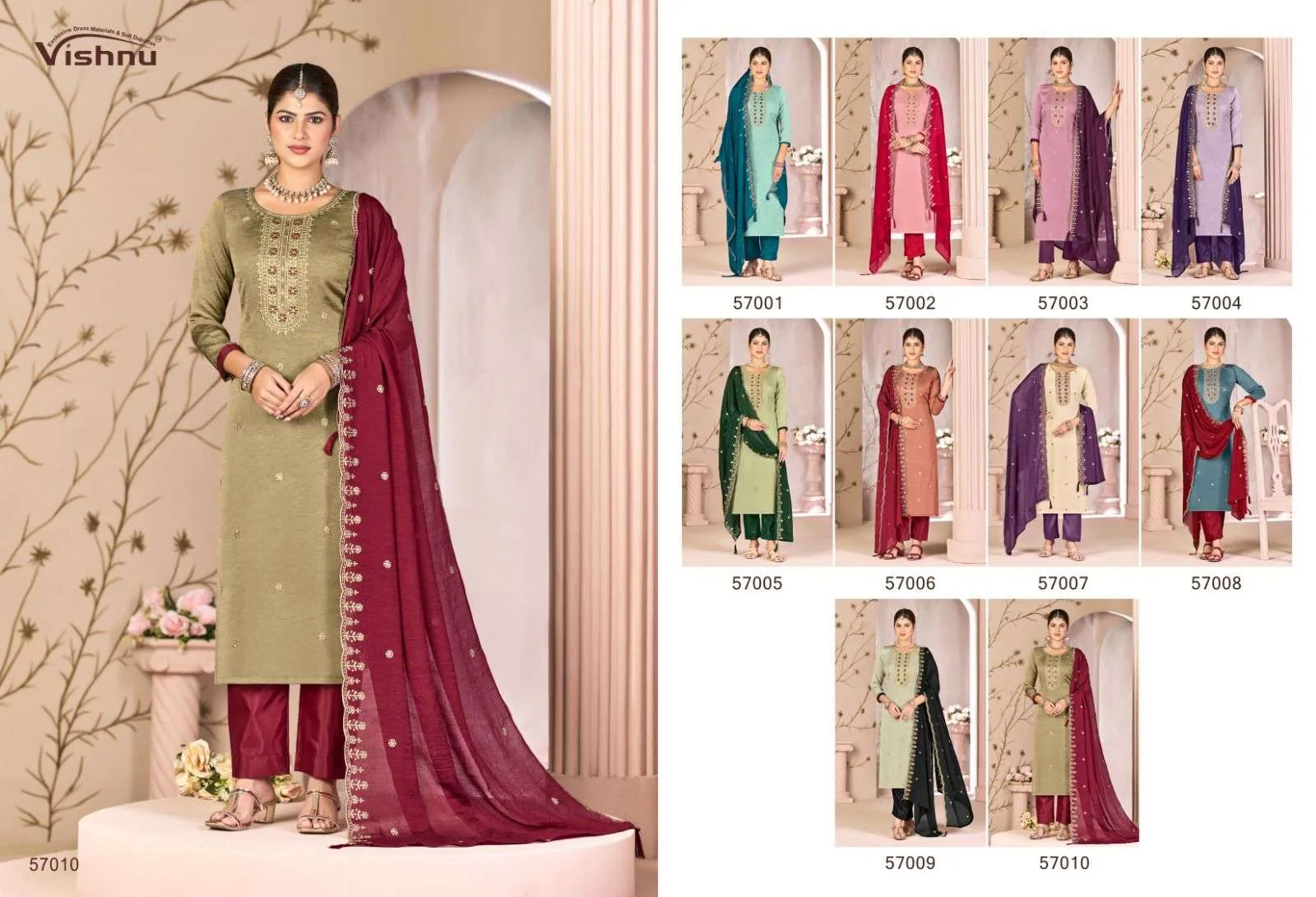 Vishnu Impex Simran Semi Stitched Suits