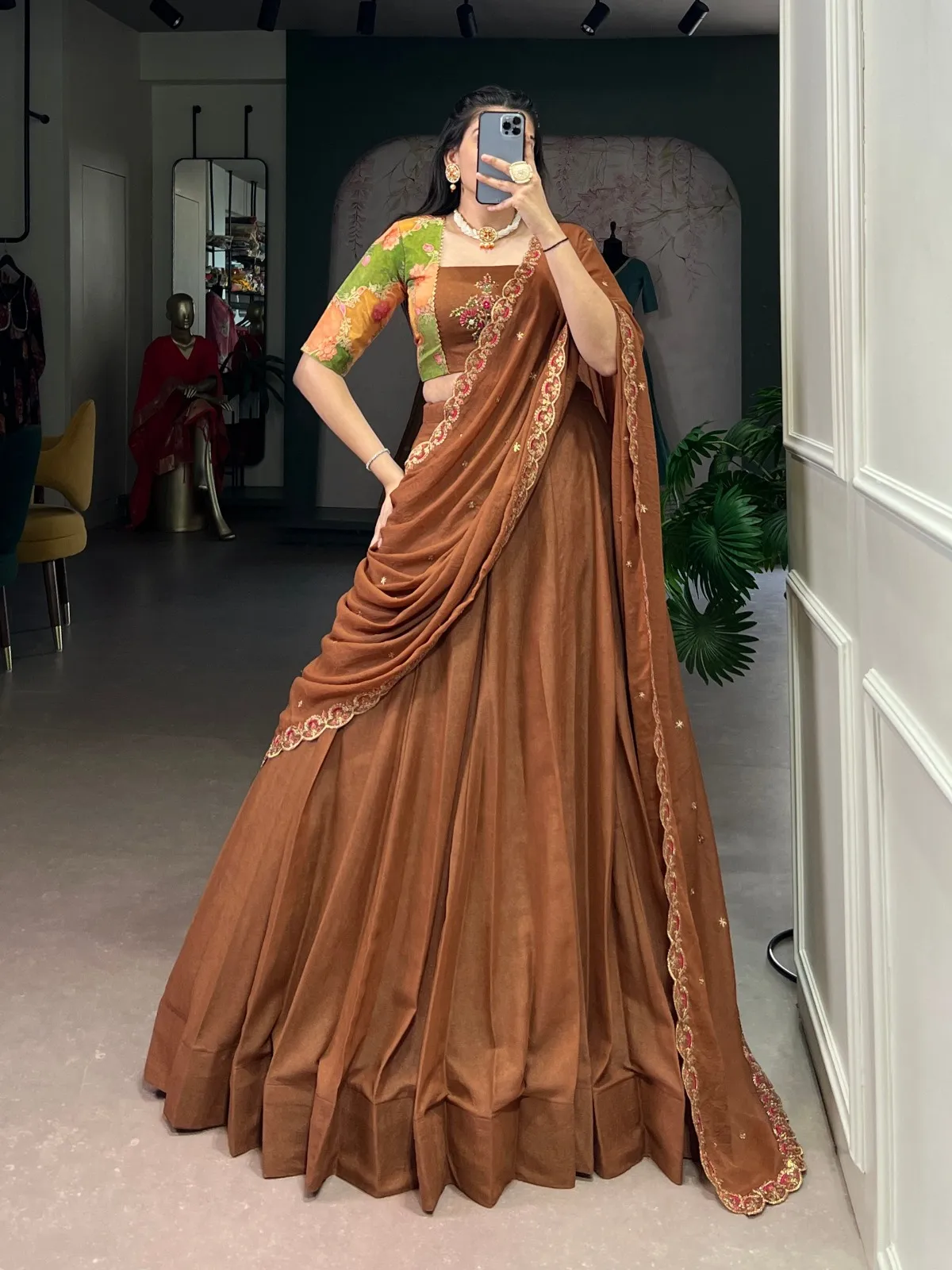 WMN 1068 Chocolate Crush Designer Lehenga Choli