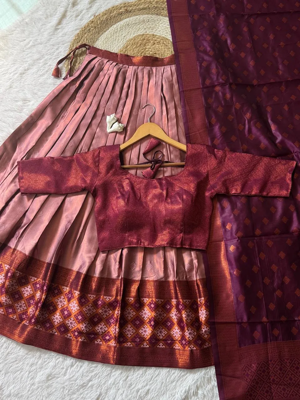 WMS Vol 122 Kanjiveram Silk Jacquard Lehenga Choli