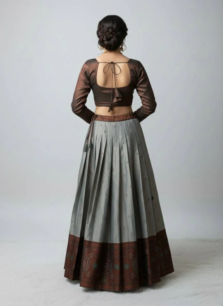 WMS Vol 122 Kanjiveram Silk Jacquard Lehenga Choli