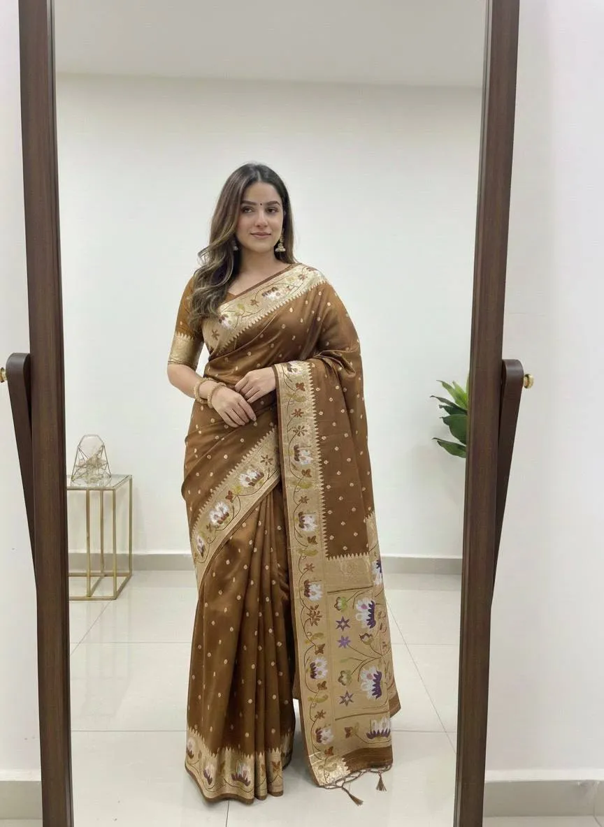 WMS Vol 123 Soft Silk Zari Jacquard Festival Saree