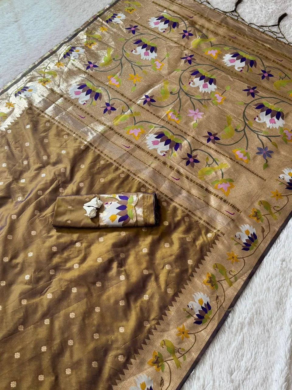 WMS Vol 123 Soft Silk Zari Jacquard Festival Saree