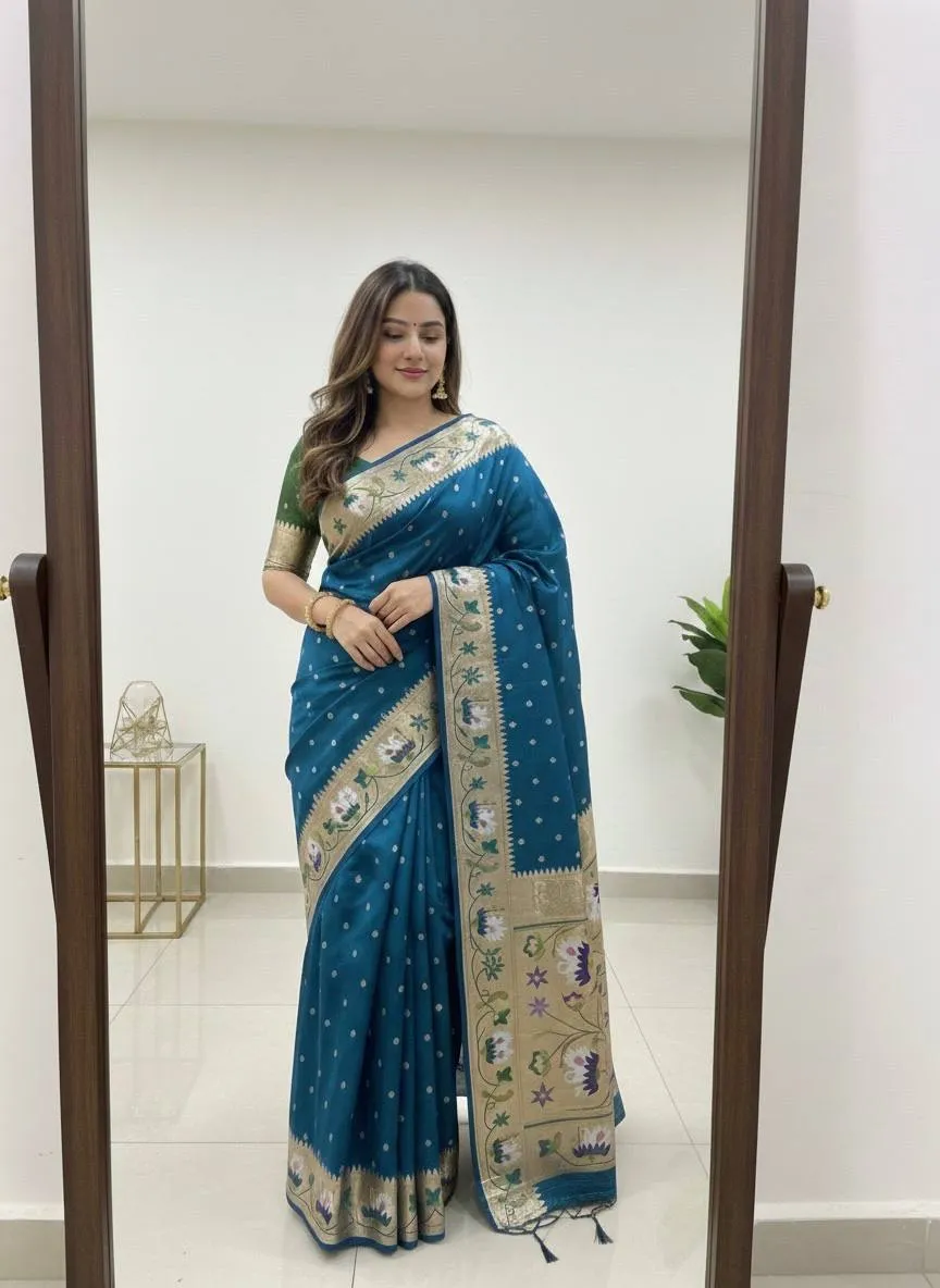 WMS Vol 123 Soft Silk Zari Jacquard Festival Saree