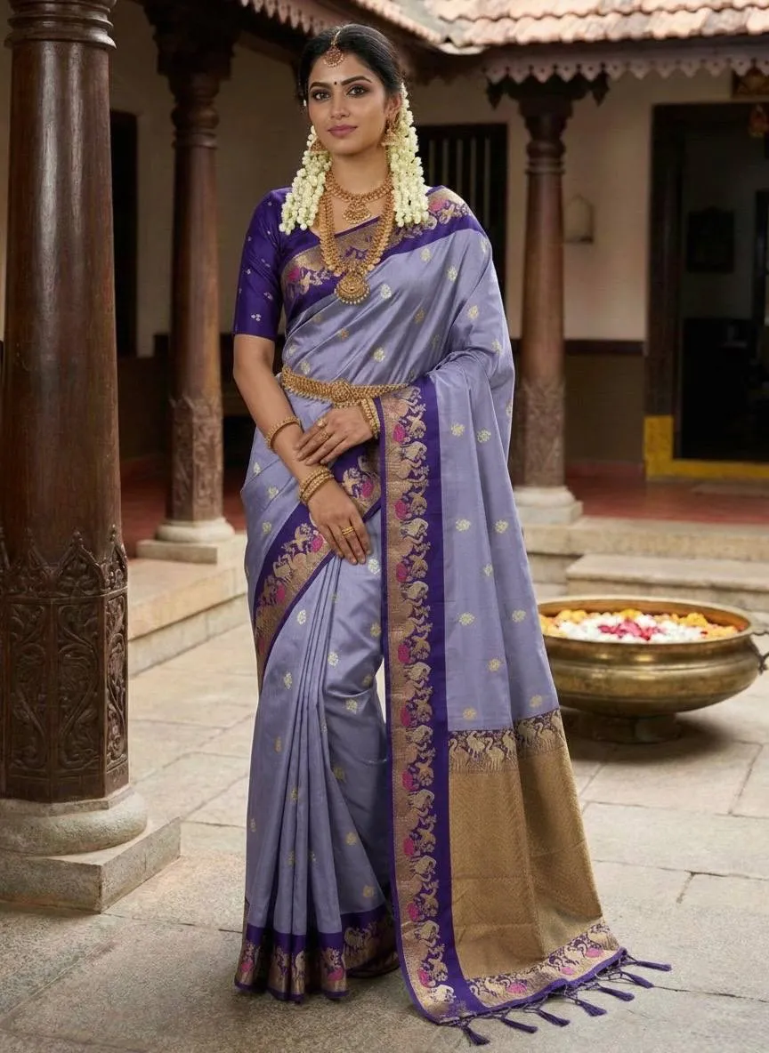 WMS Vol 126 Designer Soft Silk Weaving Work Sarees
