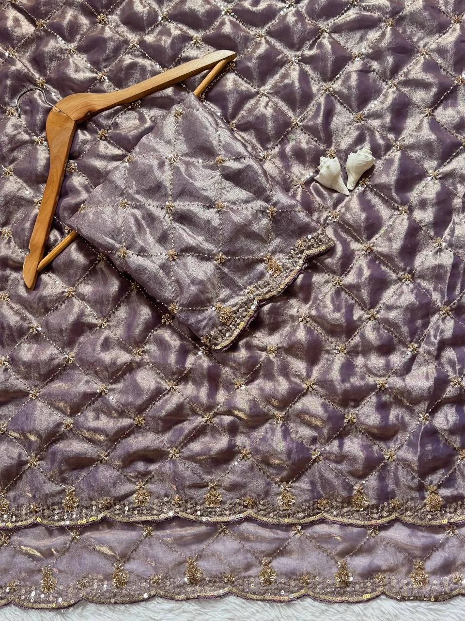 WMS Vol 127 Space Silk Pearl Work Party Wear Sarees