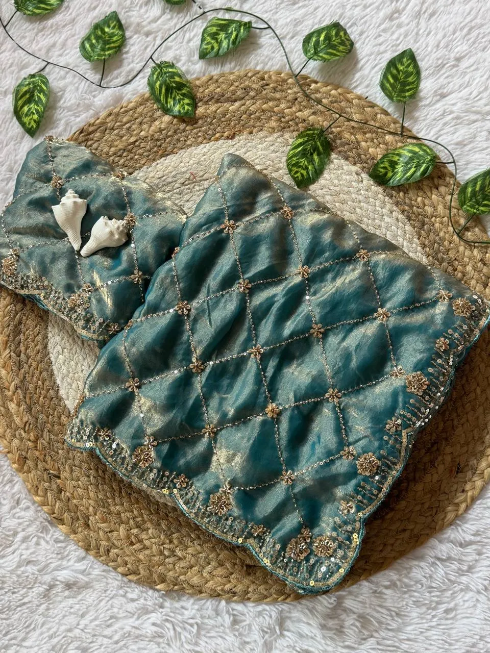 WMS Vol 127 Space Silk Pearl Work Party Wear Sarees