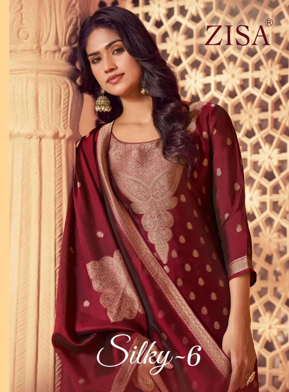 Zisa Silky Vol 6 Unstitched Suits