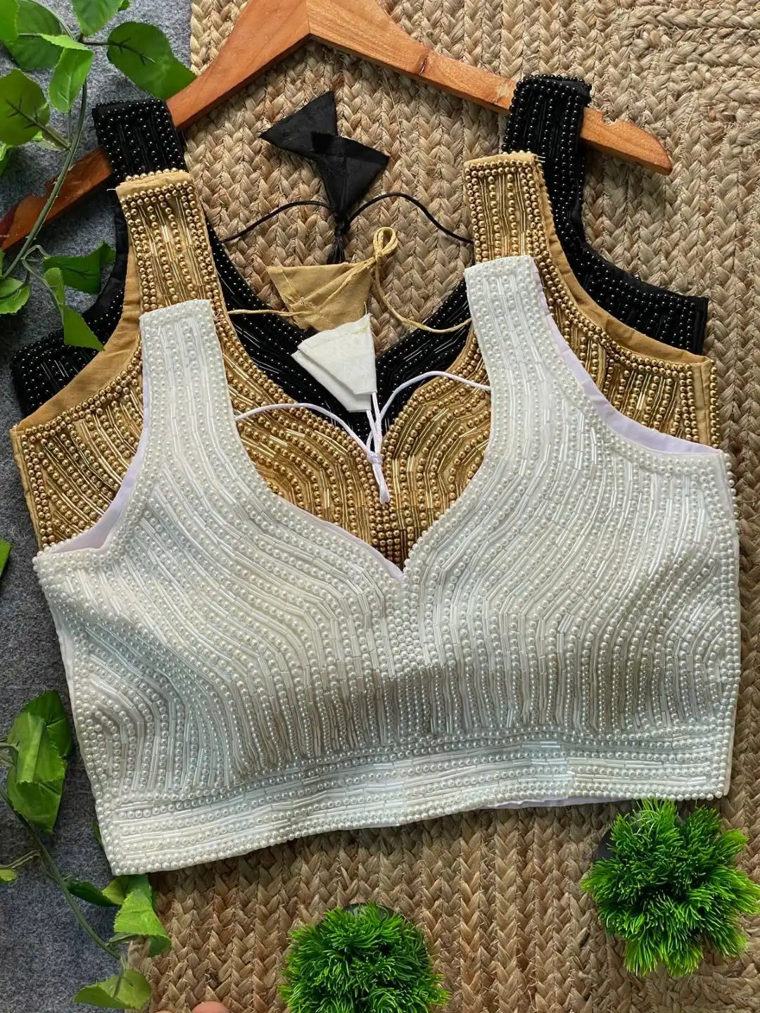 Ruhi Vol 137 Pearl Moti Readymade Blouse Wholesale In India