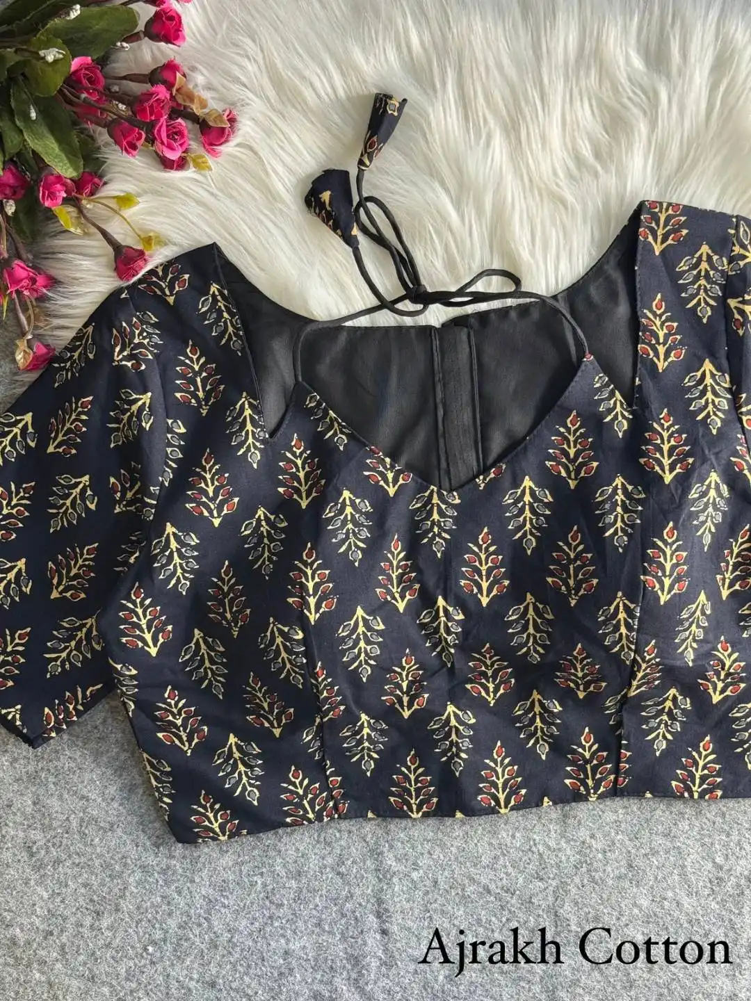 Ruhi Vol 153 Ajrakh Print Blouse Designs Wholesale Online