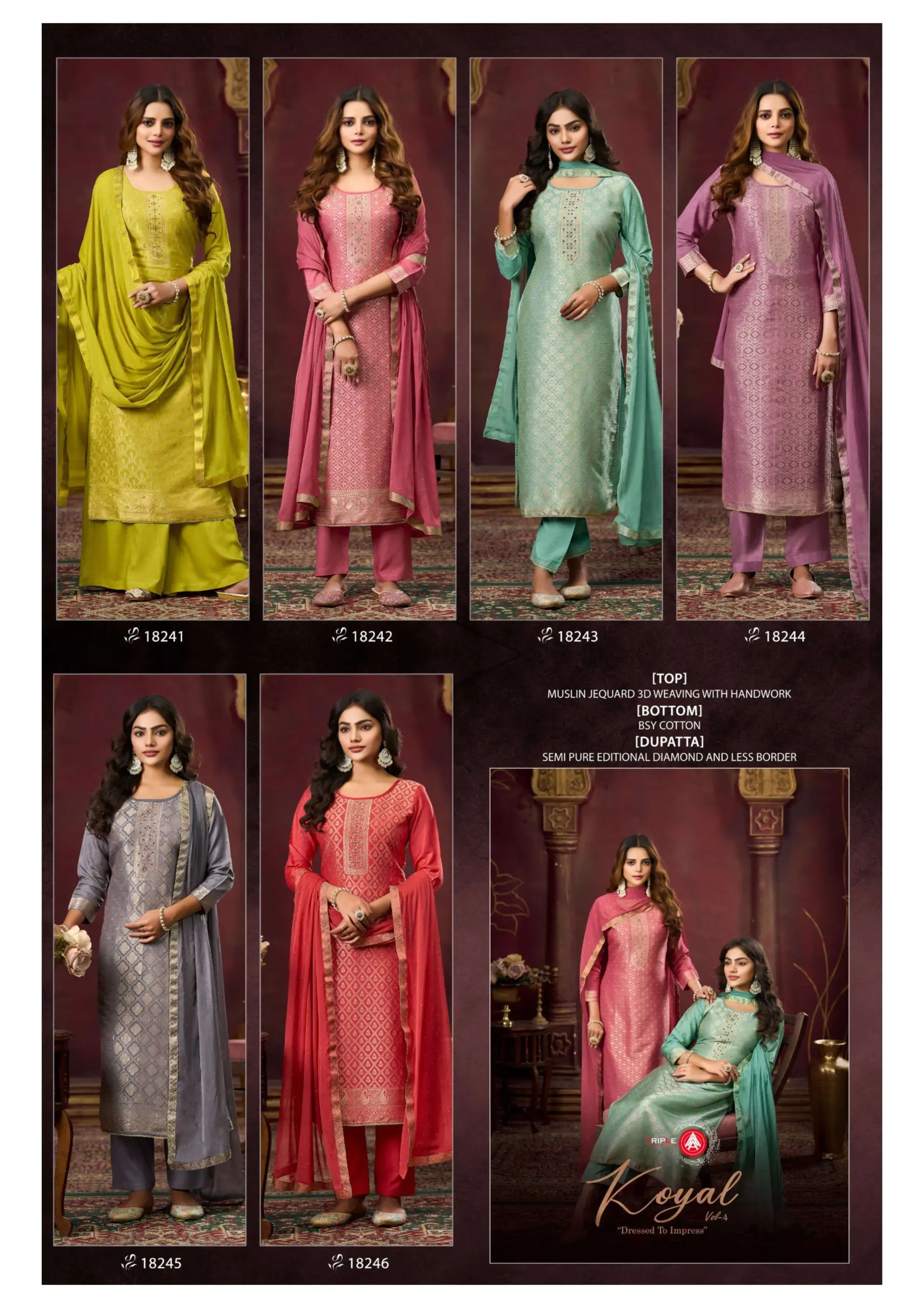 Aaa Koyal Vol 4 Semi Stitched Suits - Image 2