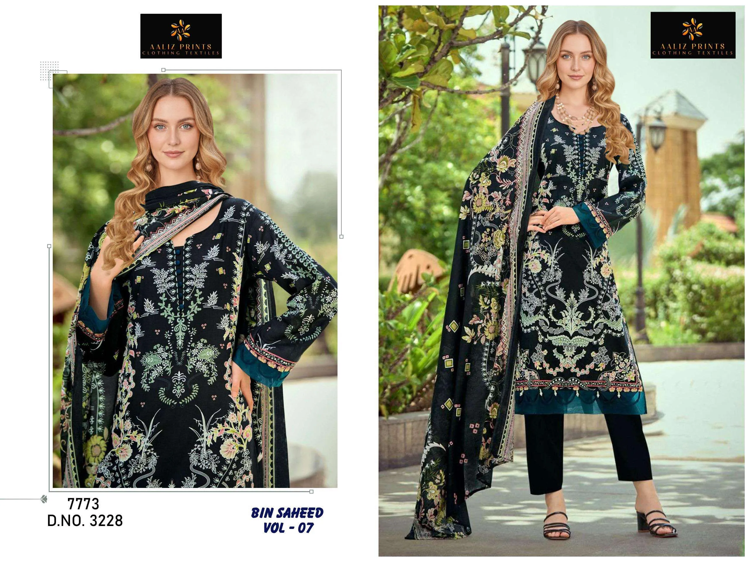 Aaliz Print Bin Saheed Vol 6 Unstitched Suits