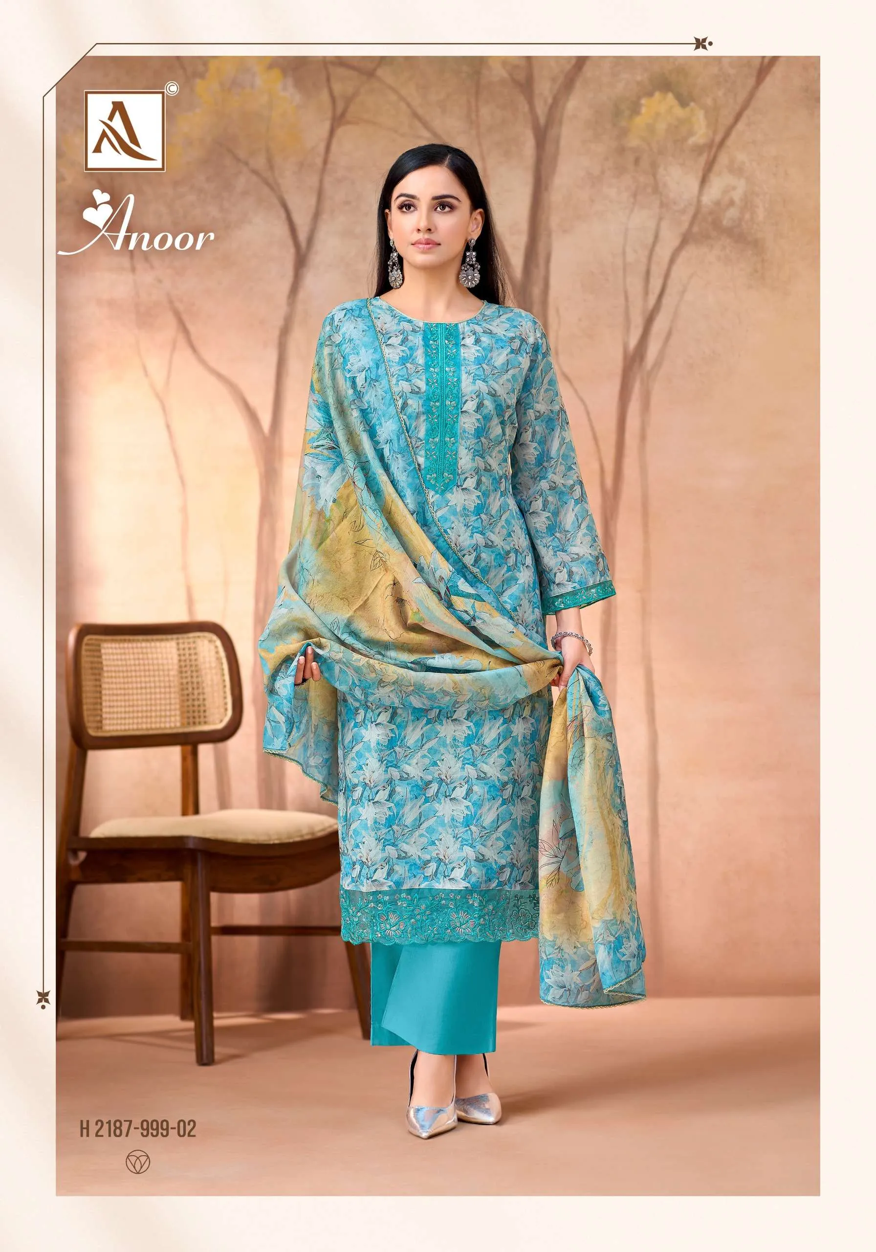 Alok Suits Anoor Semi Stitched Suits