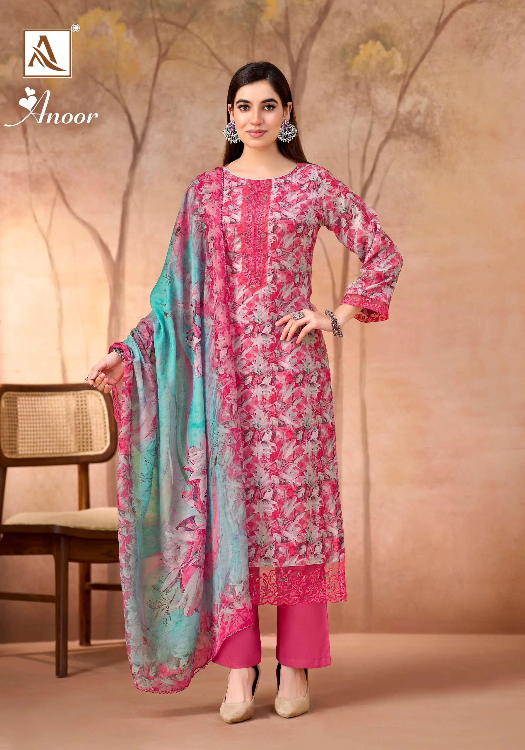 Alok Suits Anoor Semi Stitched Suits