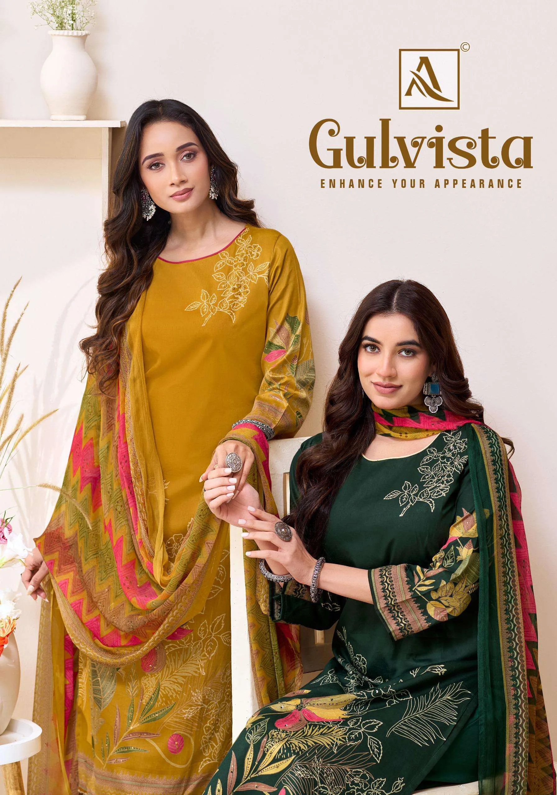 Alok Suits Gulvista Unstitched Suits
