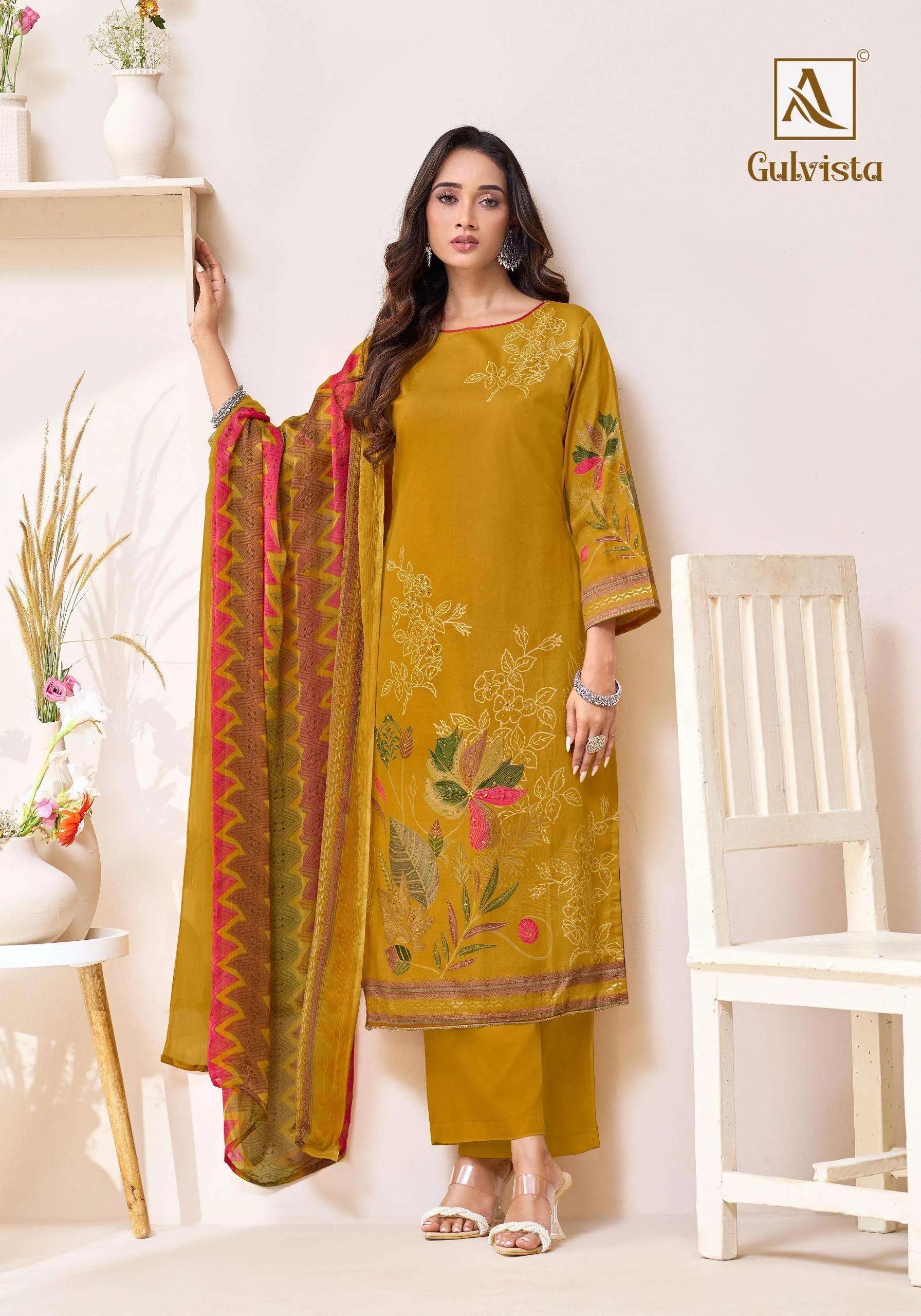 Alok Suits Gulvista Unstitched Suits