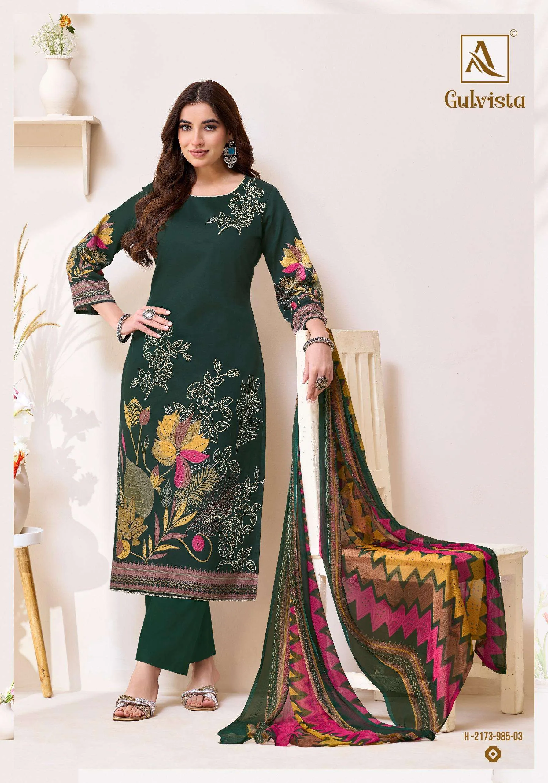 Alok Suits Gulvista Unstitched Suits