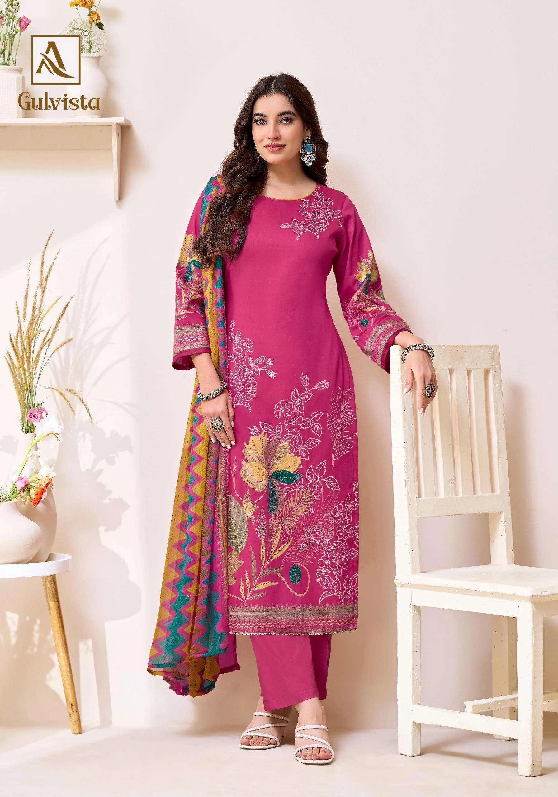 Alok Suits Gulvista Unstitched Suits