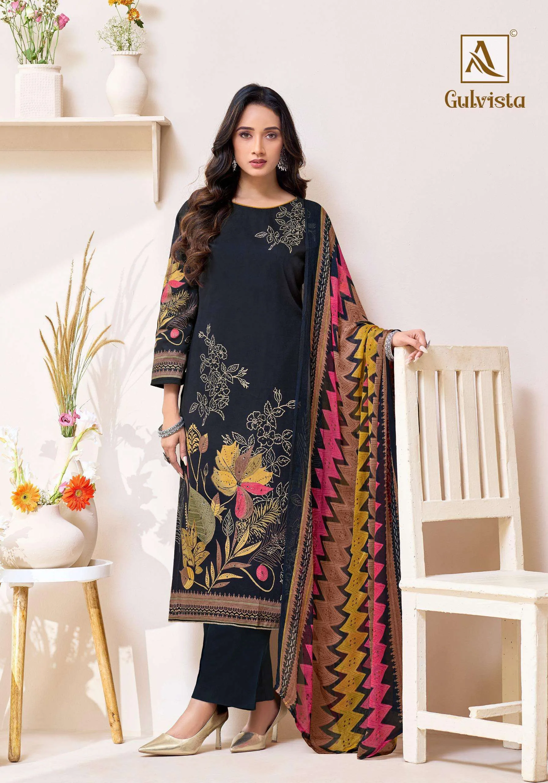 Alok Suits Gulvista Unstitched Suits