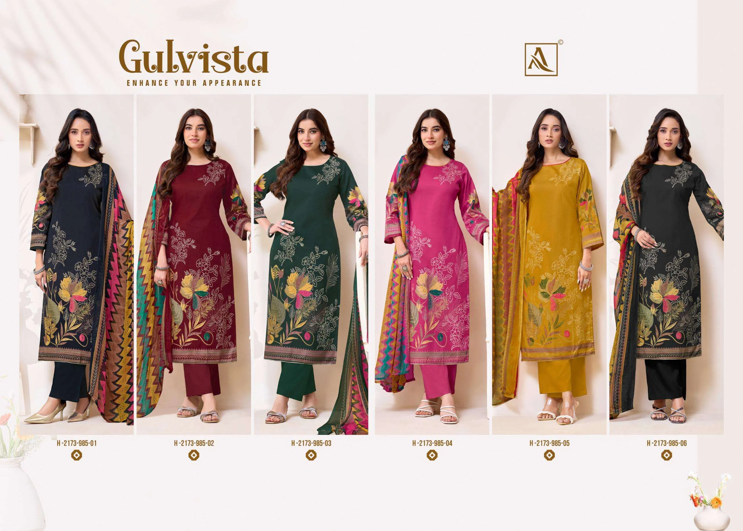 Alok Suits Gulvista Unstitched Suits