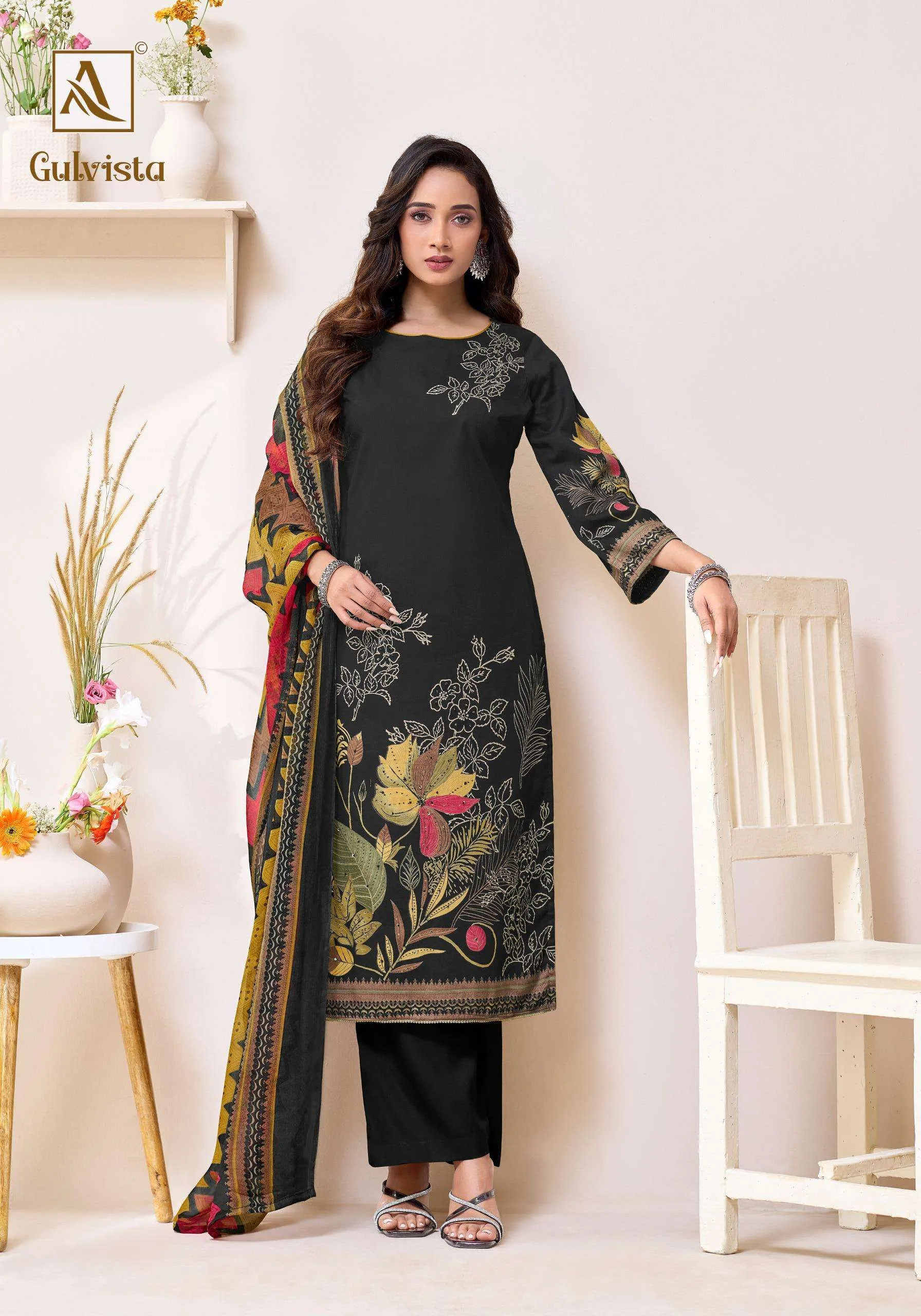 Alok Suits Gulvista Unstitched Suits