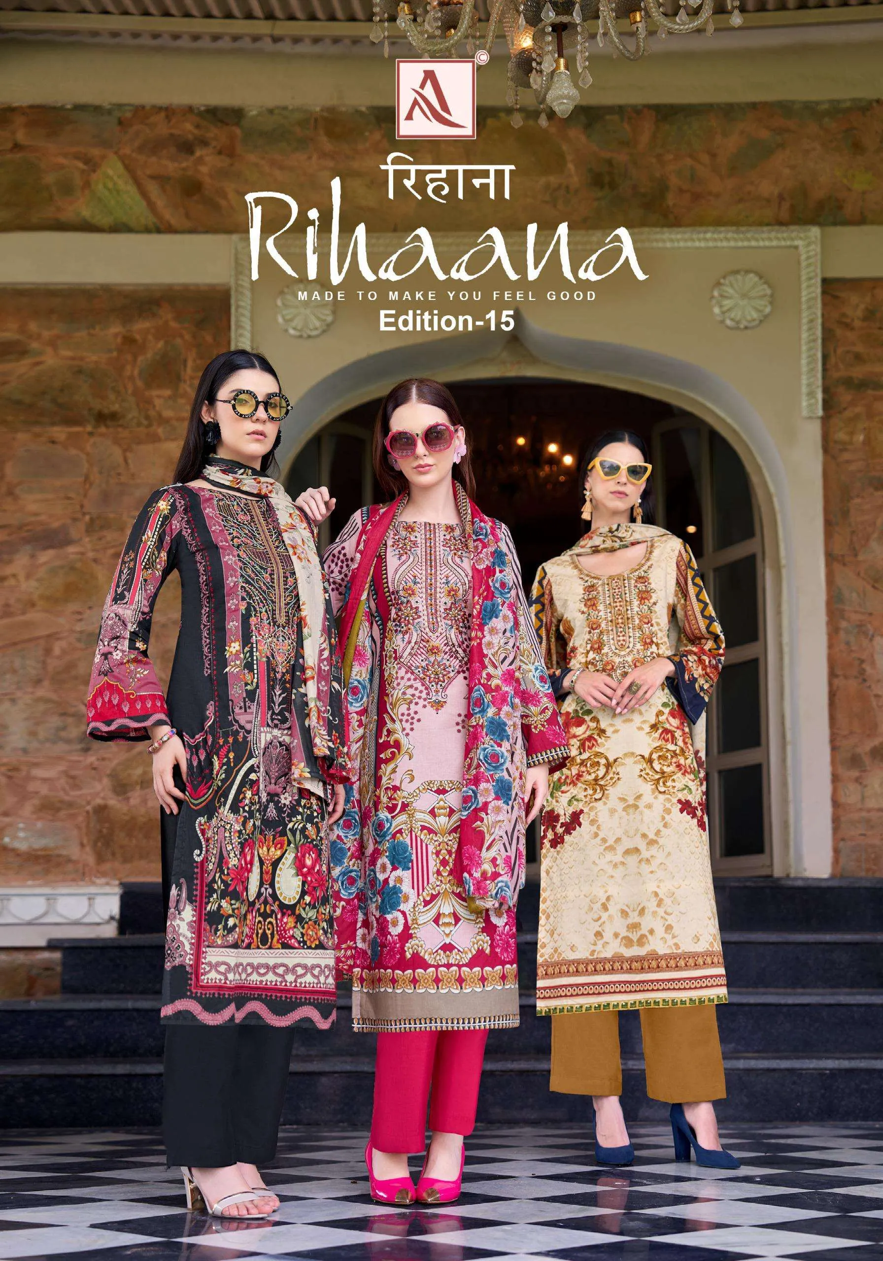 Alok Suits Rihaana Vol 15 Semi Stitched Suits