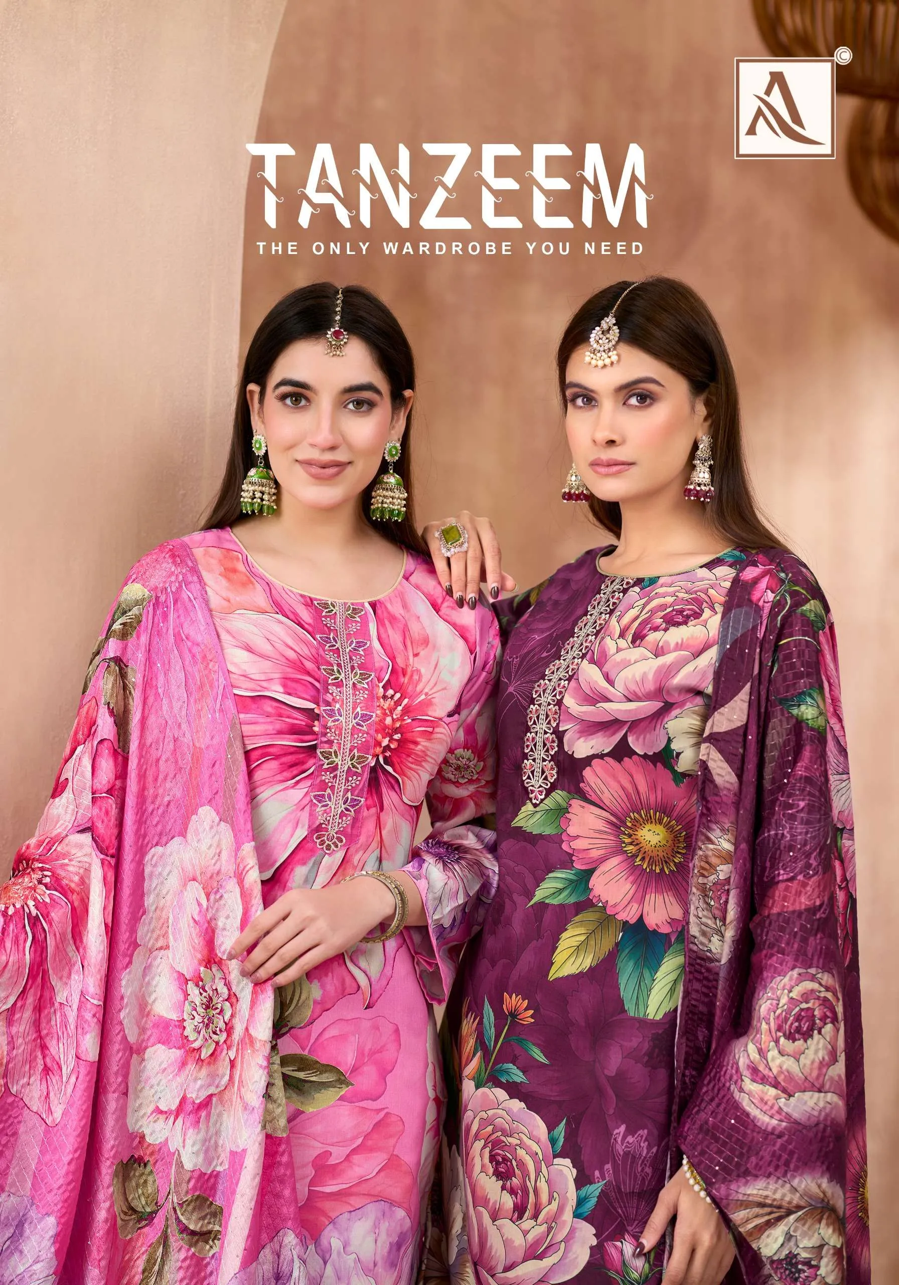 Alok Suits Tanzeem Semi Stitched Suits