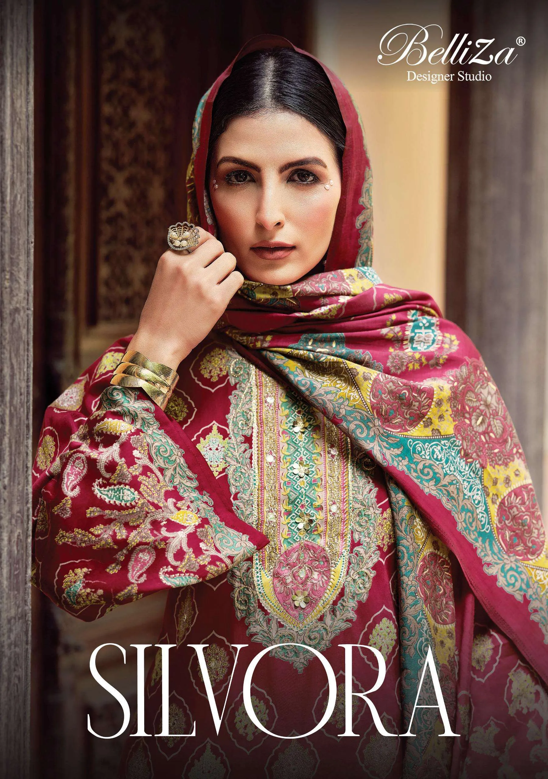 Belliza Designer Studio Silvora Semi Stitched Suits