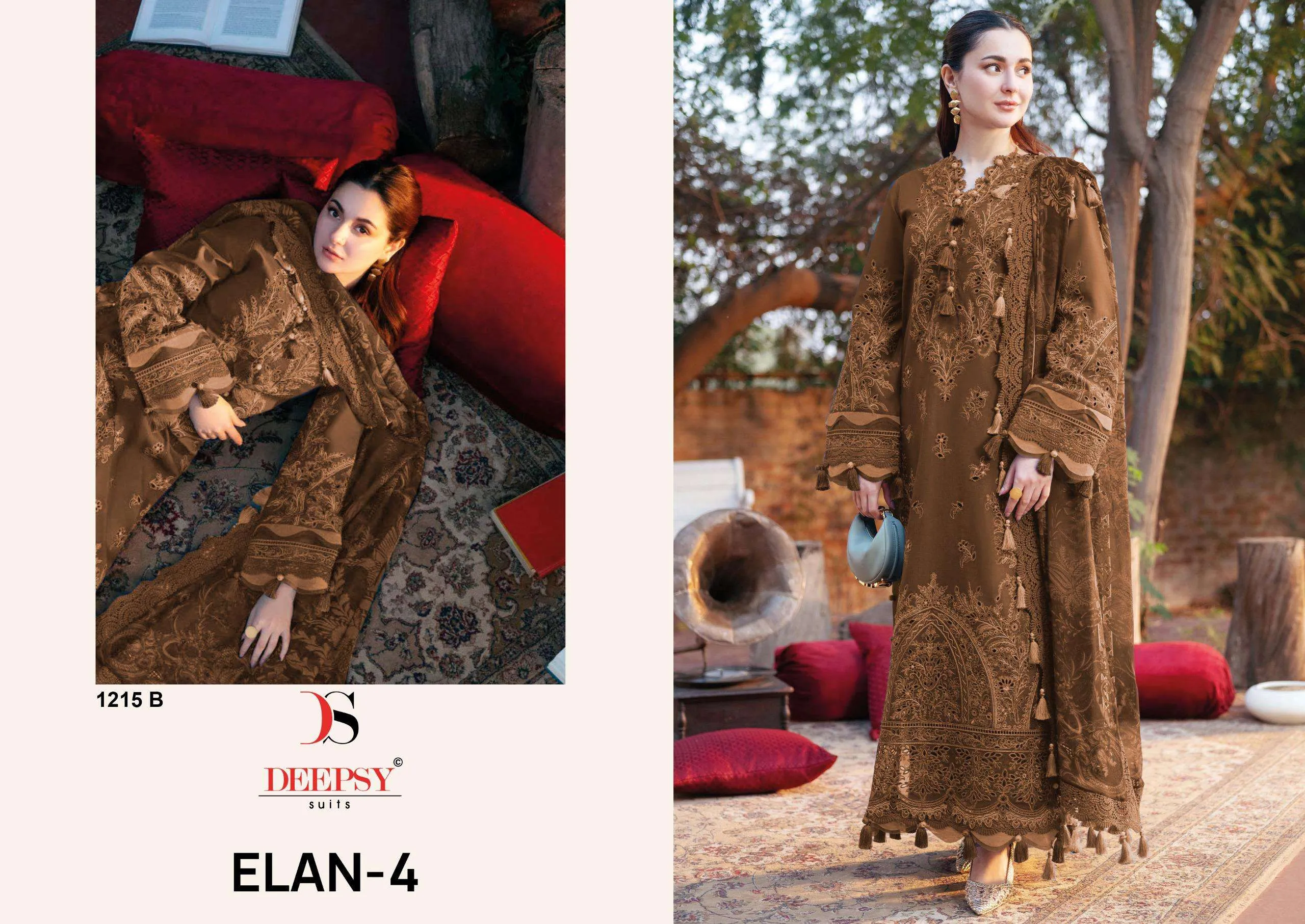 Deepsy Suits Elan Lawn 25 Vol 4 Hit Design 1215 Pakistani Suits