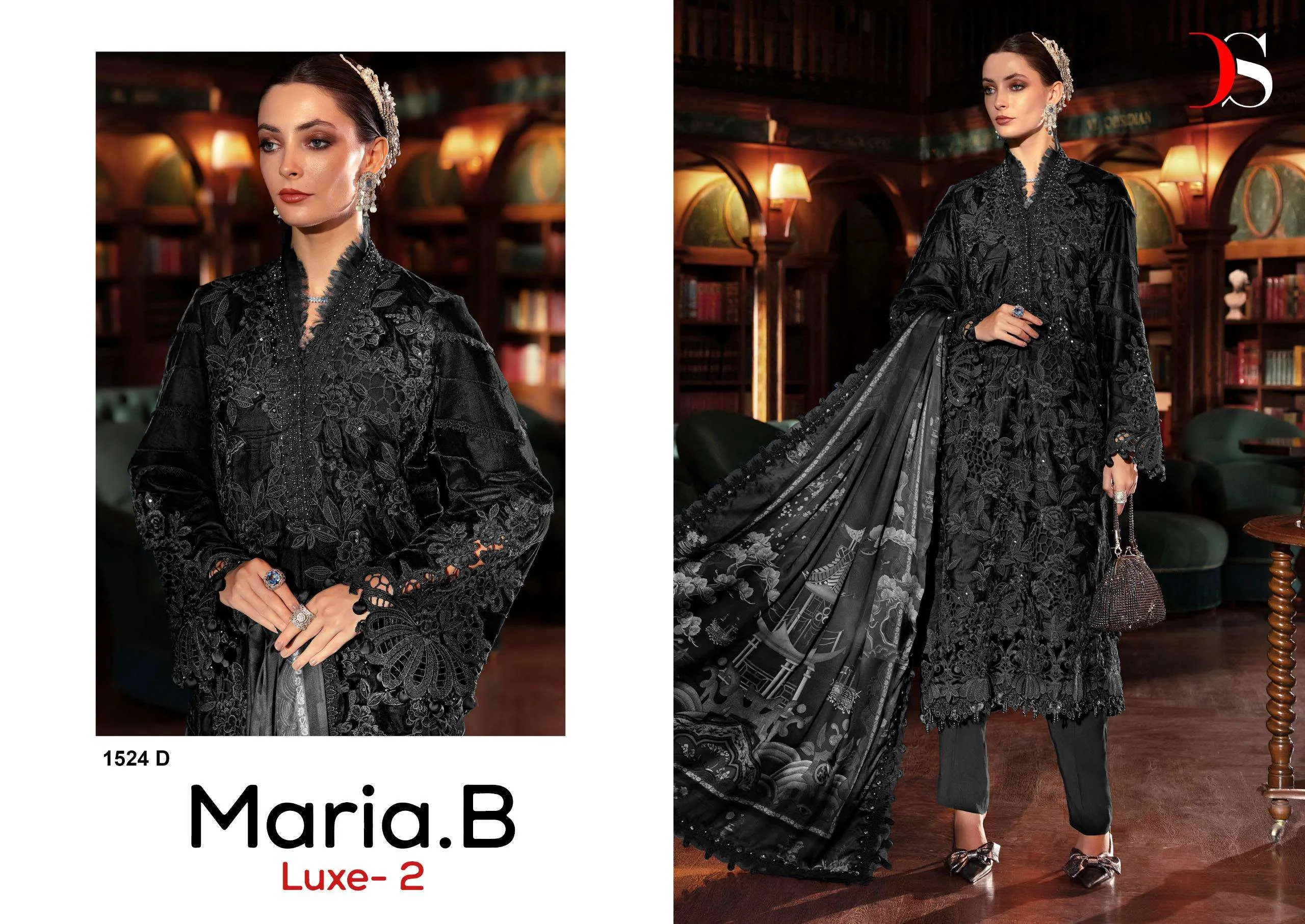 Deepsy Suits Maria B Luxe Vol 2 Hit Design 1524 Pakistani Suits