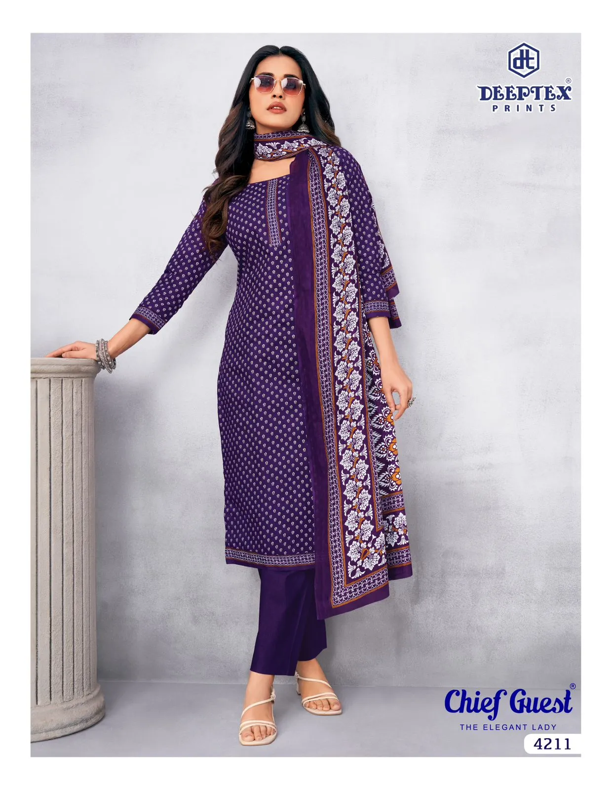 Deeptex Chief Guest Vol 42 Unstitched Suits