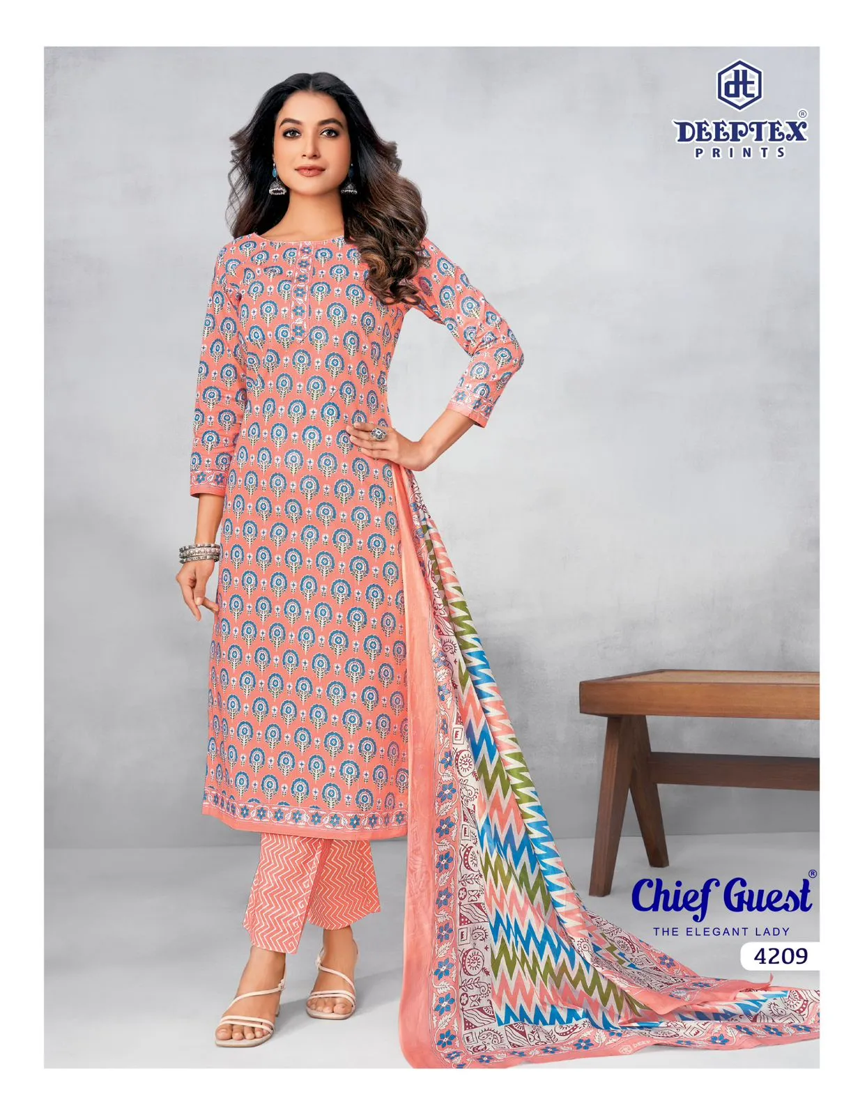 Deeptex Chief Guest Vol 42 Unstitched Suits