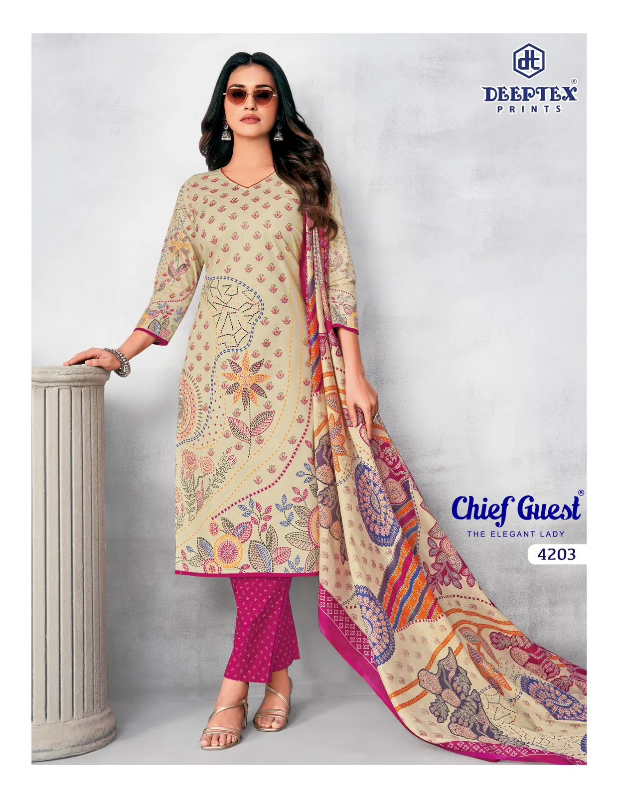 Deeptex Chief Guest Vol 42 Unstitched Suits