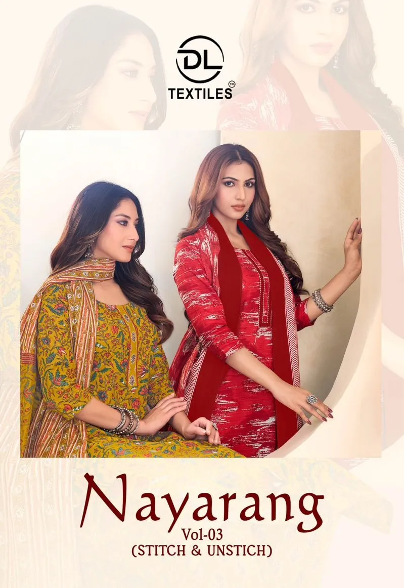 DL nayarang Vol 3 Stitched Suits