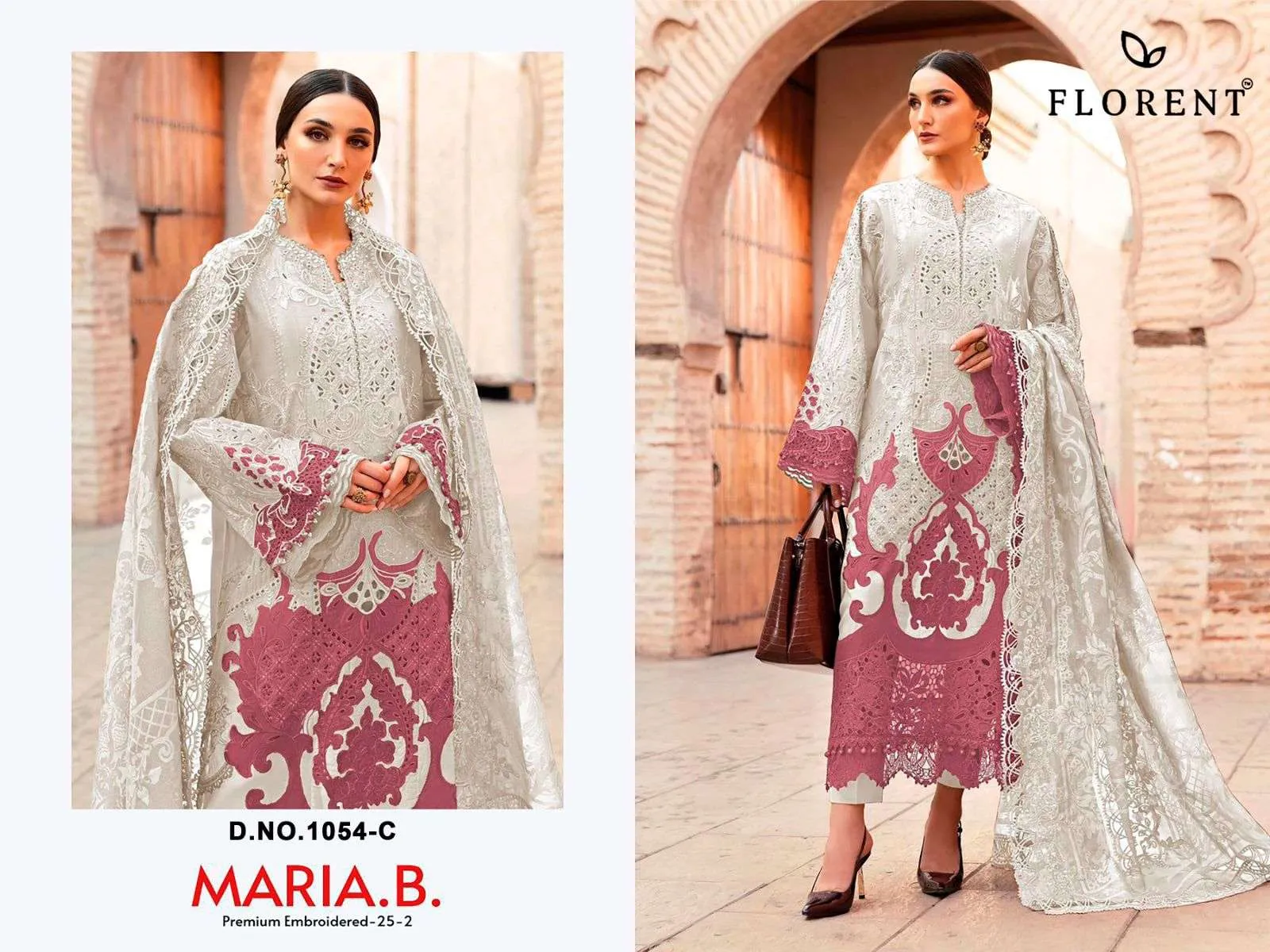 Florent Tm Maria B Premium Embroidered 25 Vol 2 Hit Design Collection Pakistani Suits