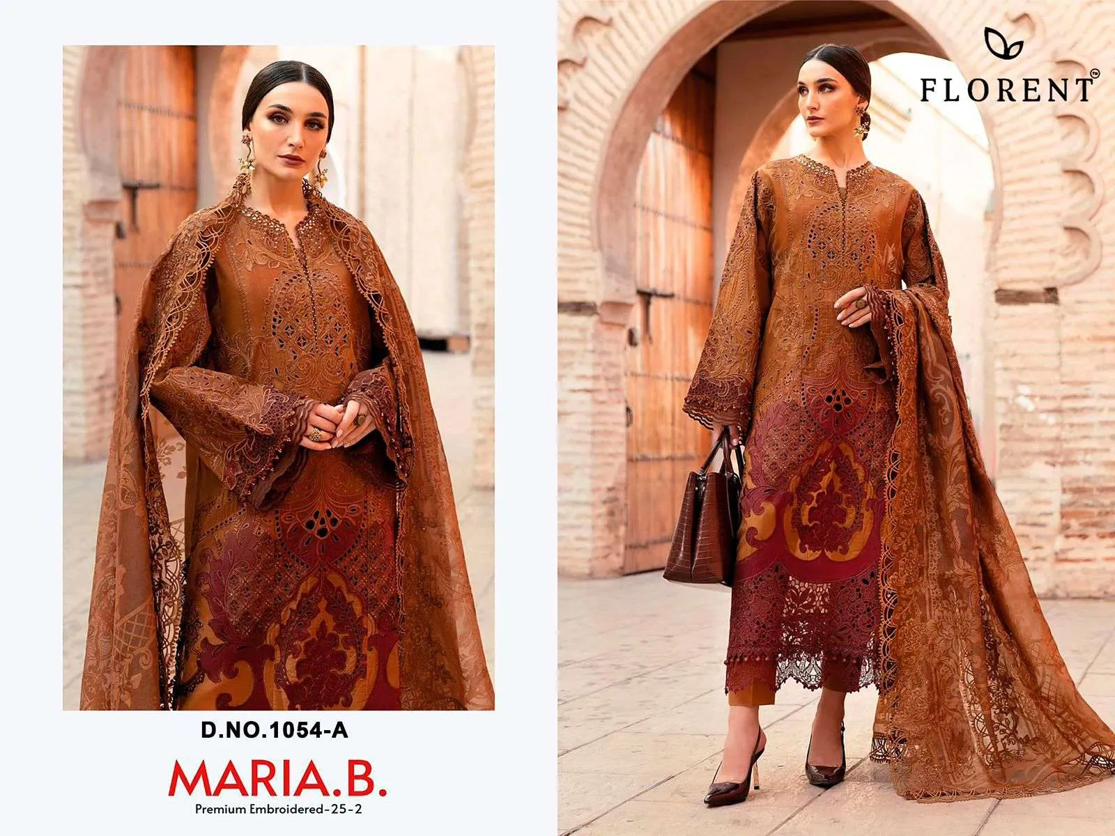 Florent Tm Maria B Premium Embroidered 25 Vol 2 Hit Design Collection Pakistani Suits