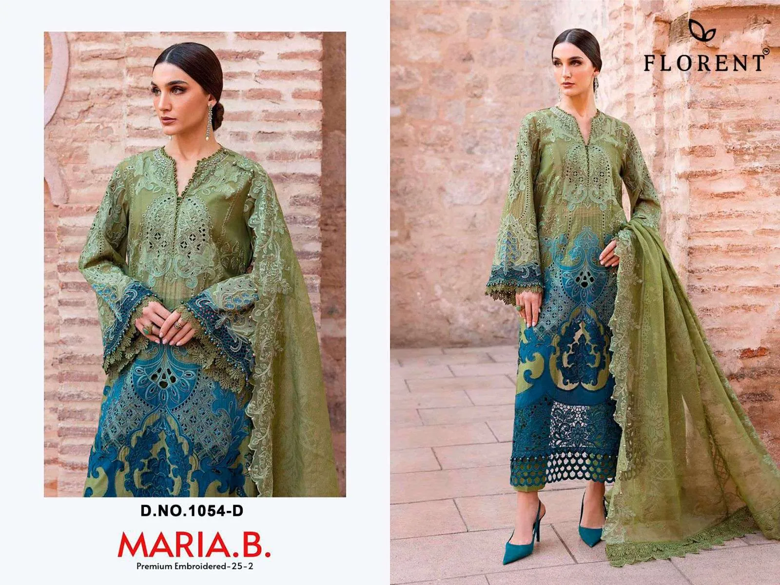 Florent Tm Maria B Premium Embroidered 25 Vol 2 Hit Design Collection Pakistani Suits