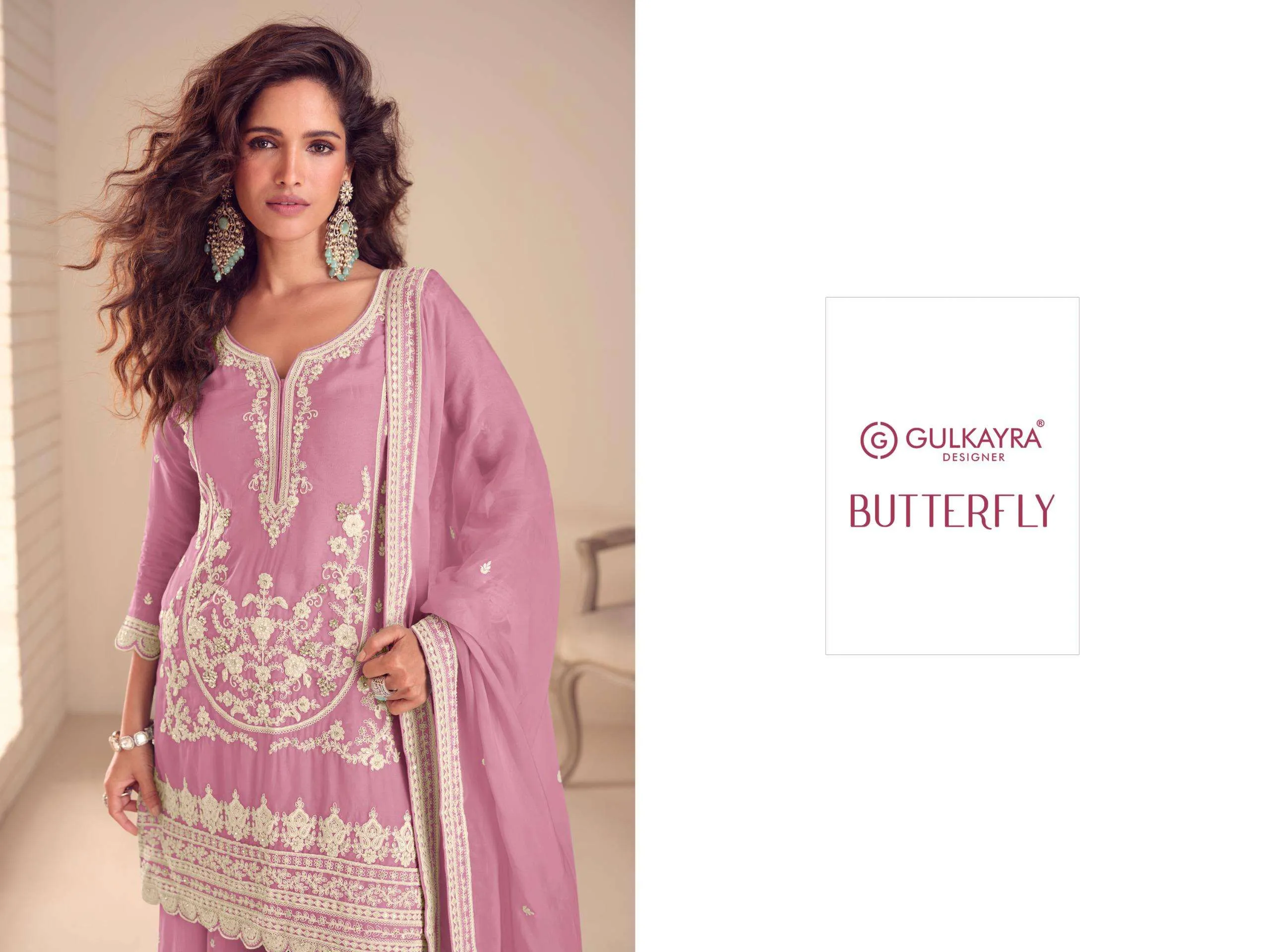 Gulkayra Designer Butterfly Readymade Suits
