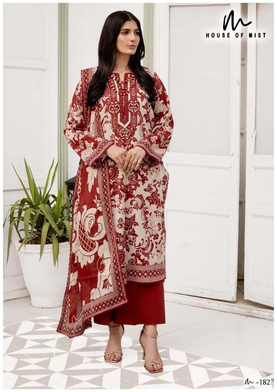 House Of Mist Ghazal Cotton Collection Vol 19 Unstitched Suits