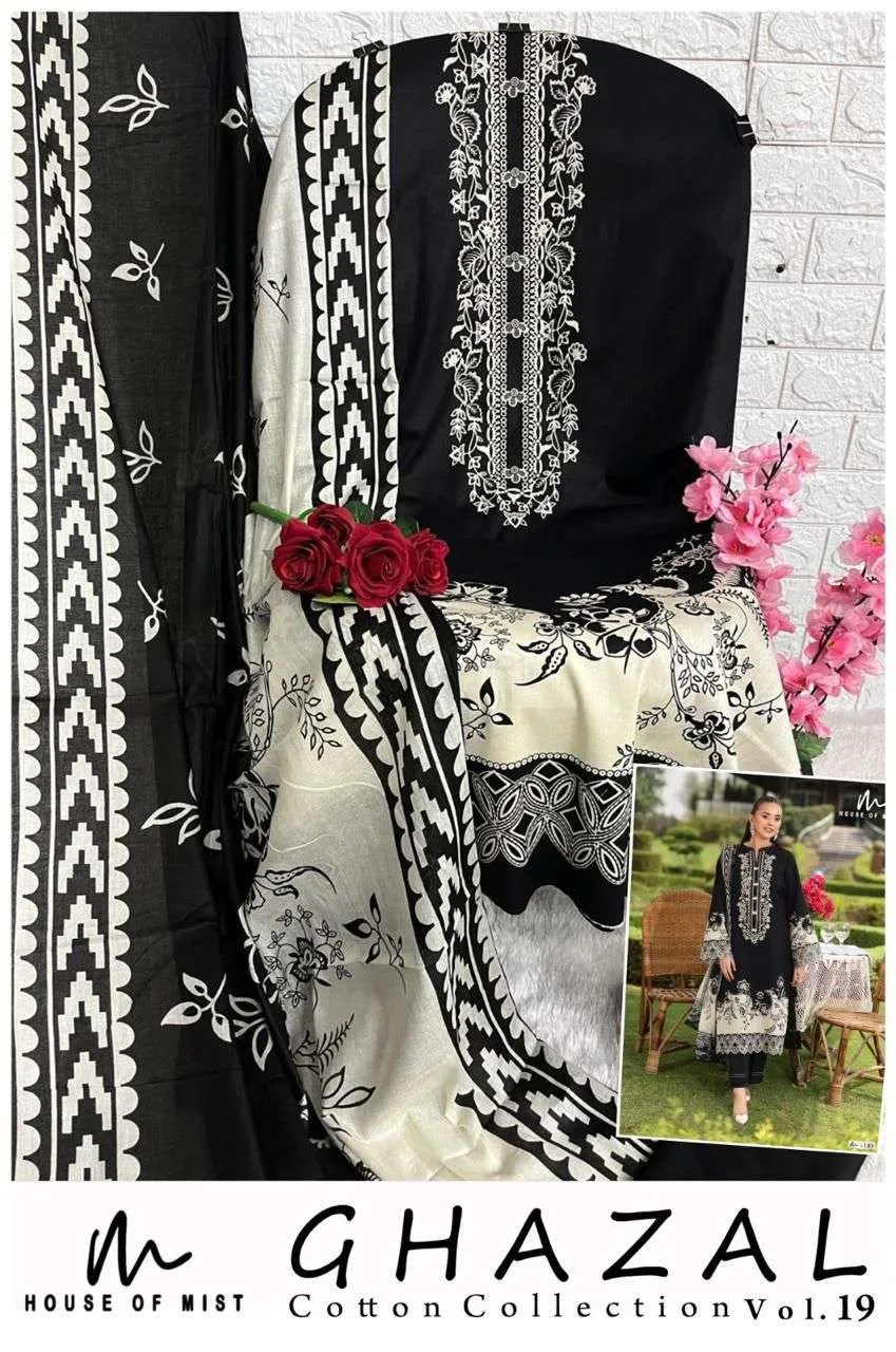 House Of Mist Ghazal Cotton Collection Vol 19 Unstitched Suits