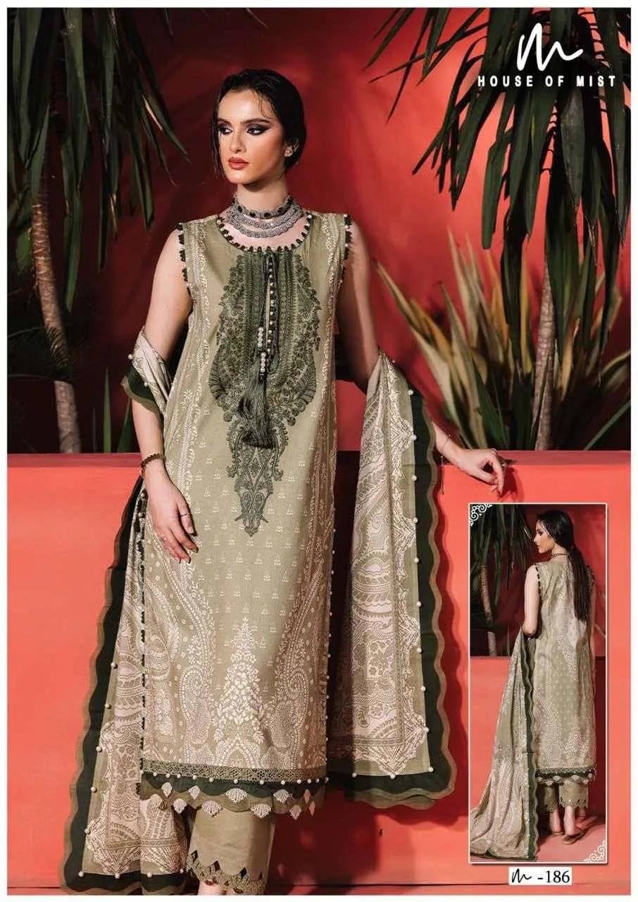 House Of Mist Ghazal Cotton Collection Vol 19 Unstitched Suits