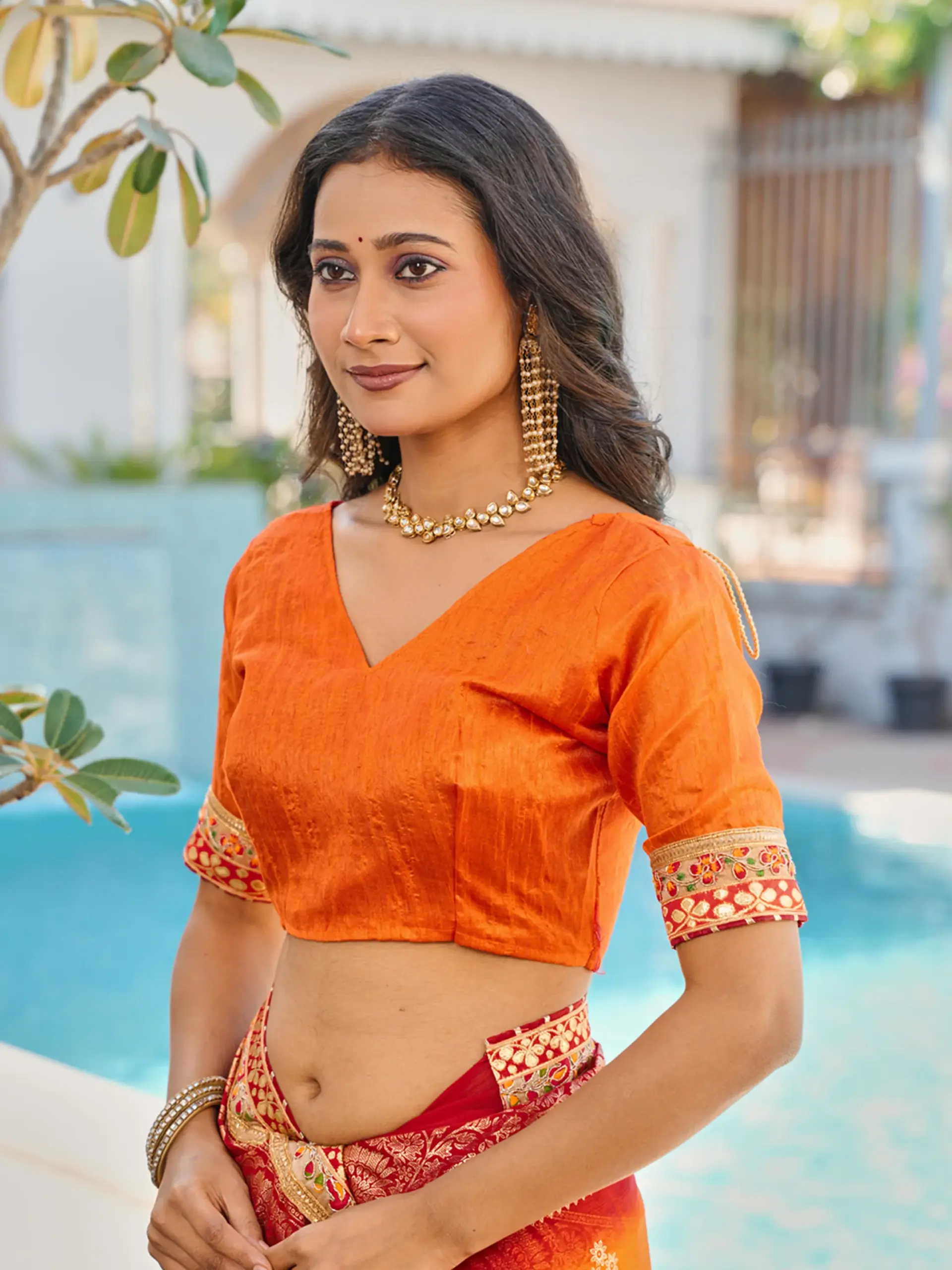 Jalnidhi Swarna Moss Chiffon with Work Saree Collection Sarees