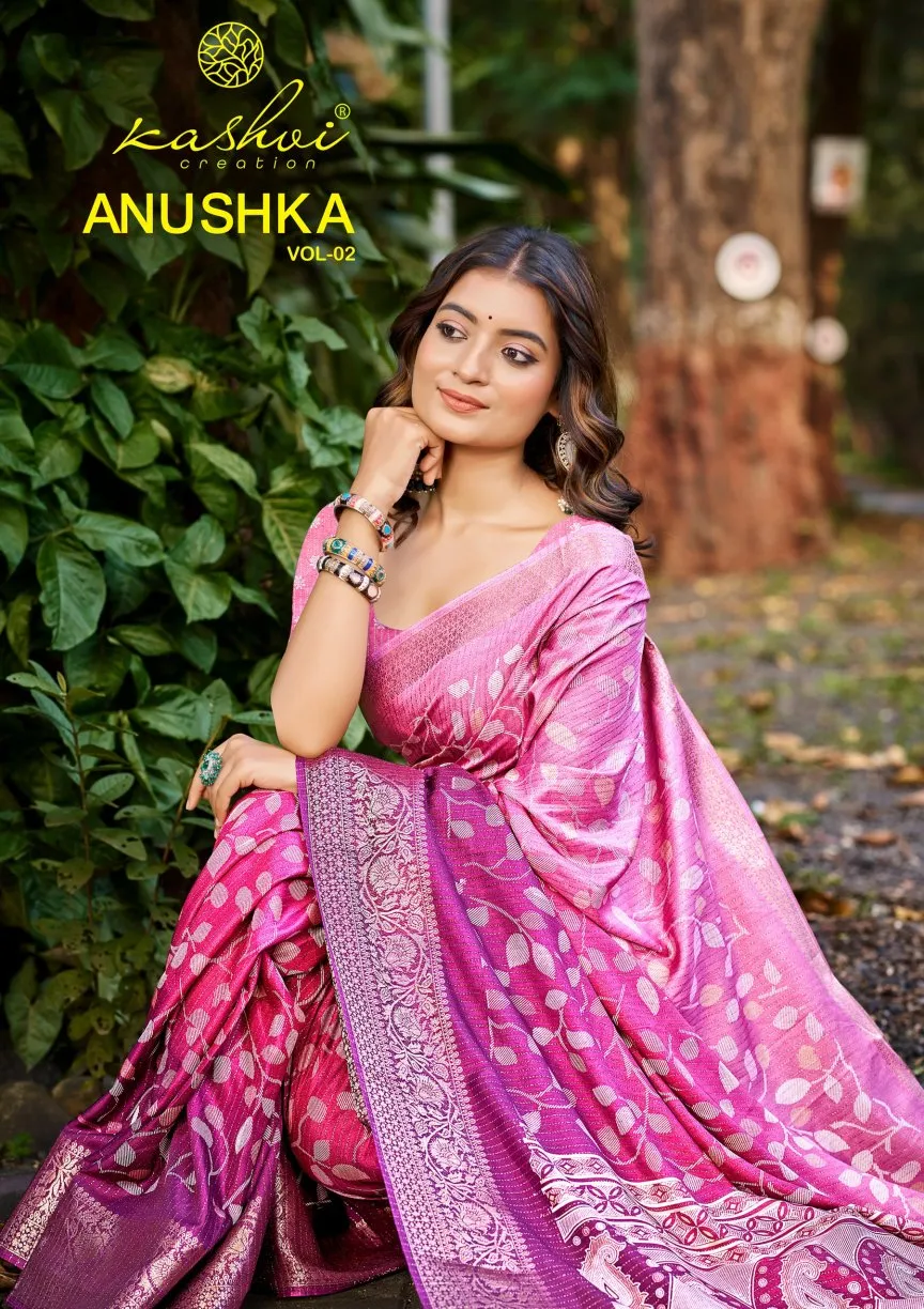 Kashvi Anushka Vol 2 Jacquard Silk Festival Wear Saree Collection Sarees
