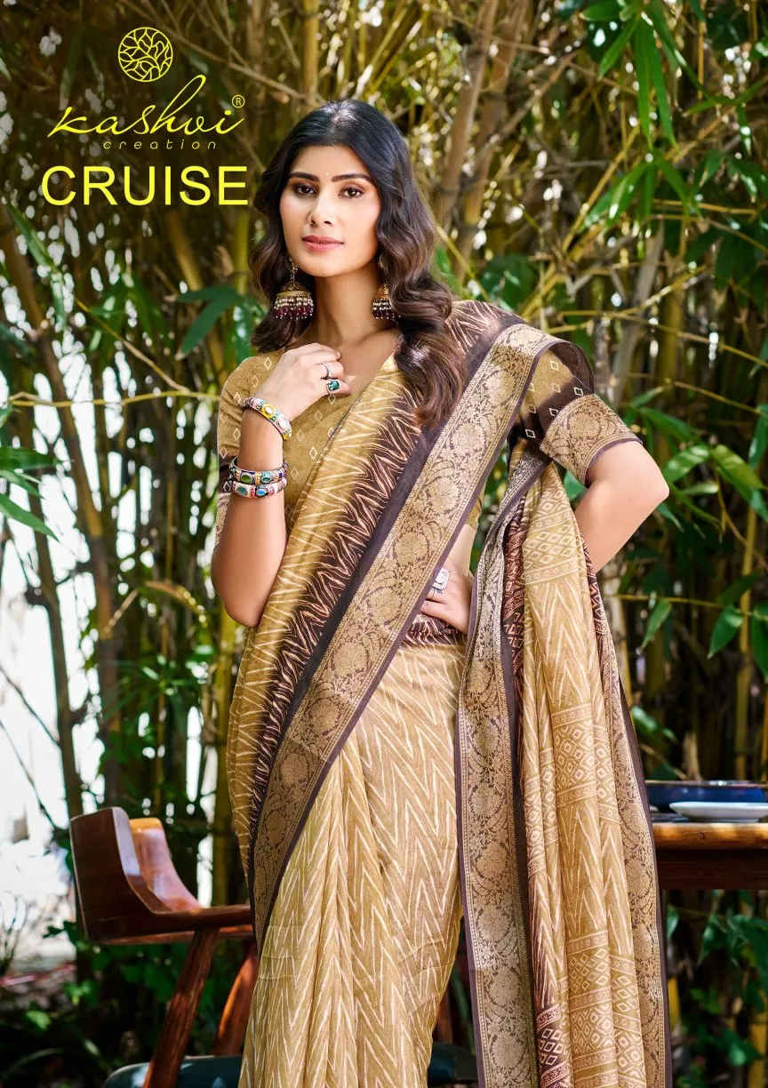 Kashvi Cruise Vol 1 Marshmello Silk Casual Wear Saree Collection Sarees