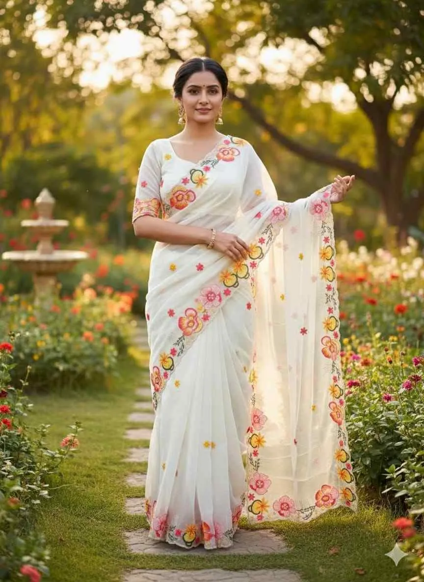 Kc 39 Georgette Sequence Party Wear Saree Collection Sarees