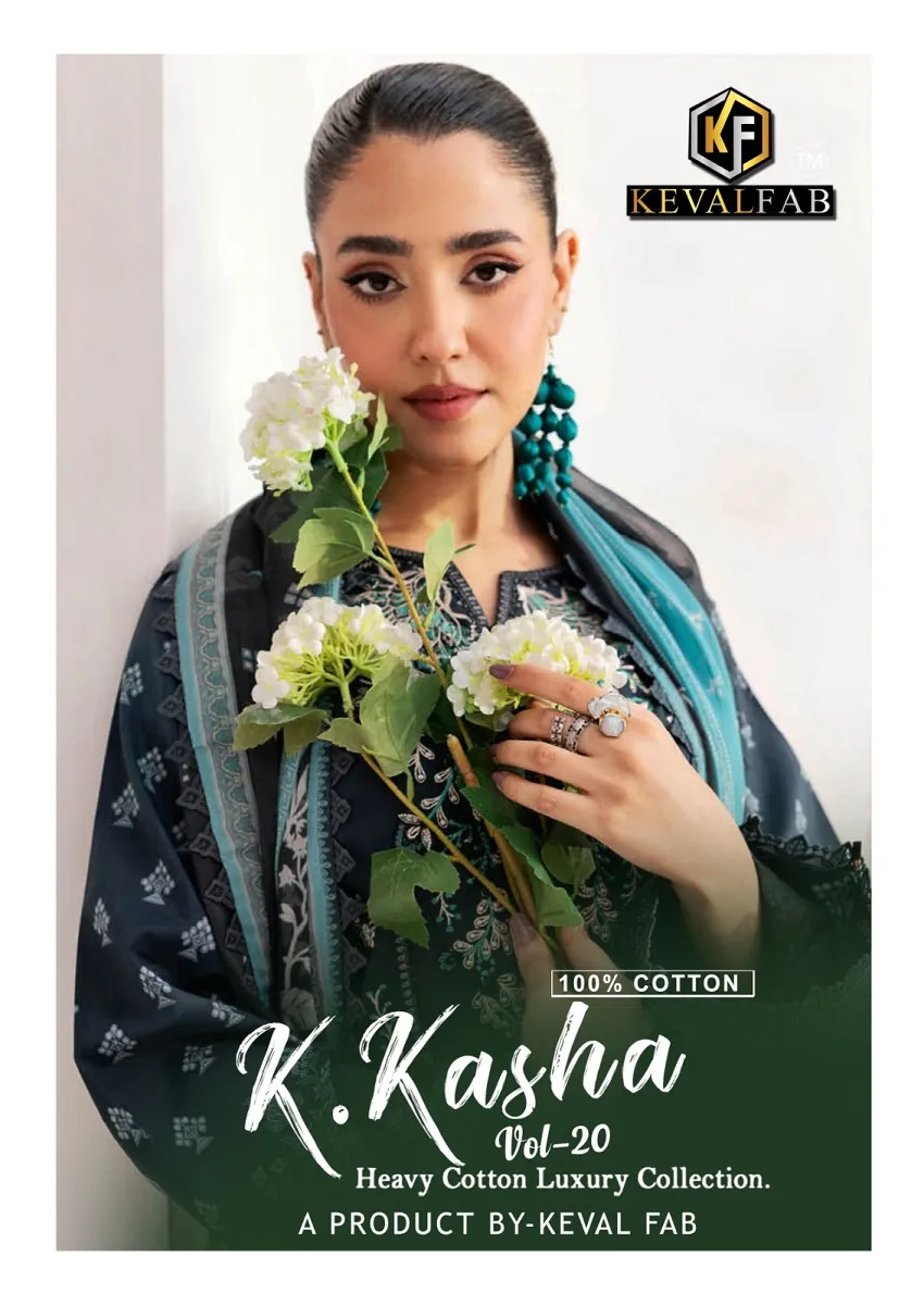 Keval K Kasha Vol 20 Unstitched Suits