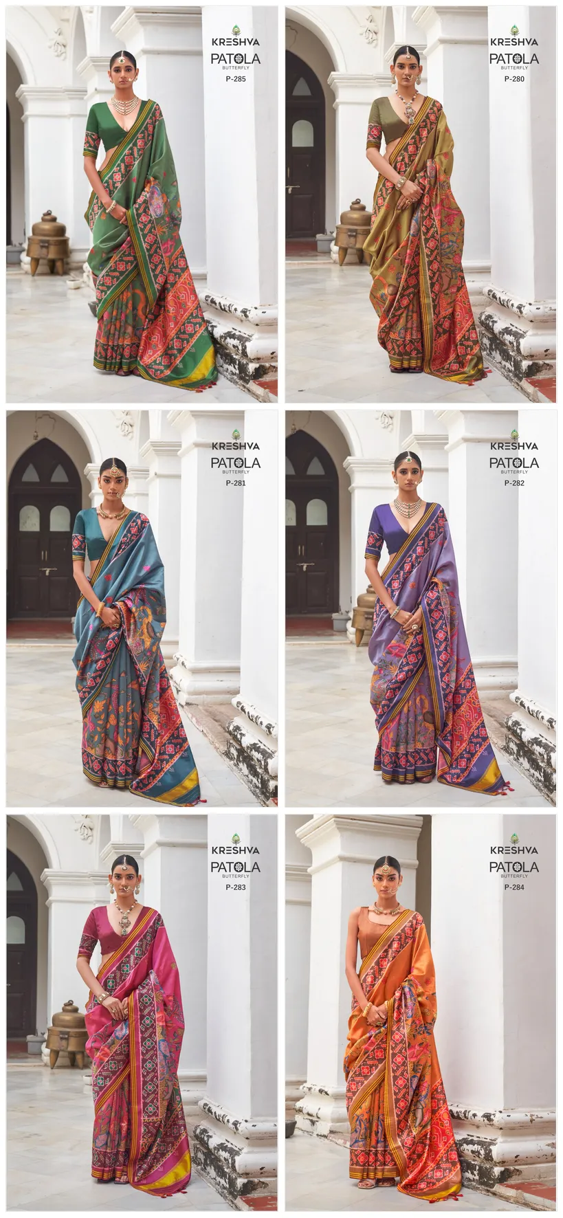 Kreshva Patola Butterfly Silk with Patola Print Saree Collection Sarees