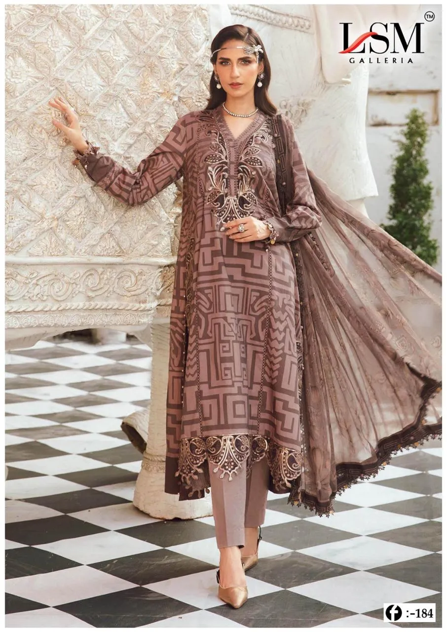 Lsm Firdous Queen Vol 18 Unstitched Suits