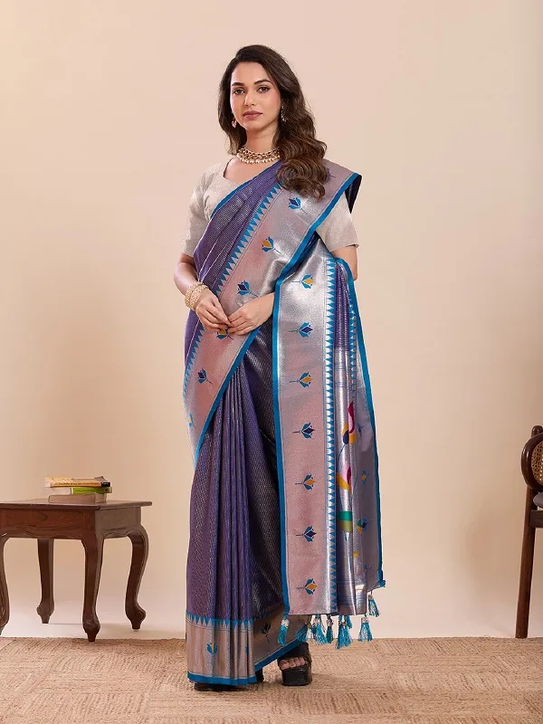 Maahi 213 Paithani Silk Zari Weaving Saree Collection Sarees